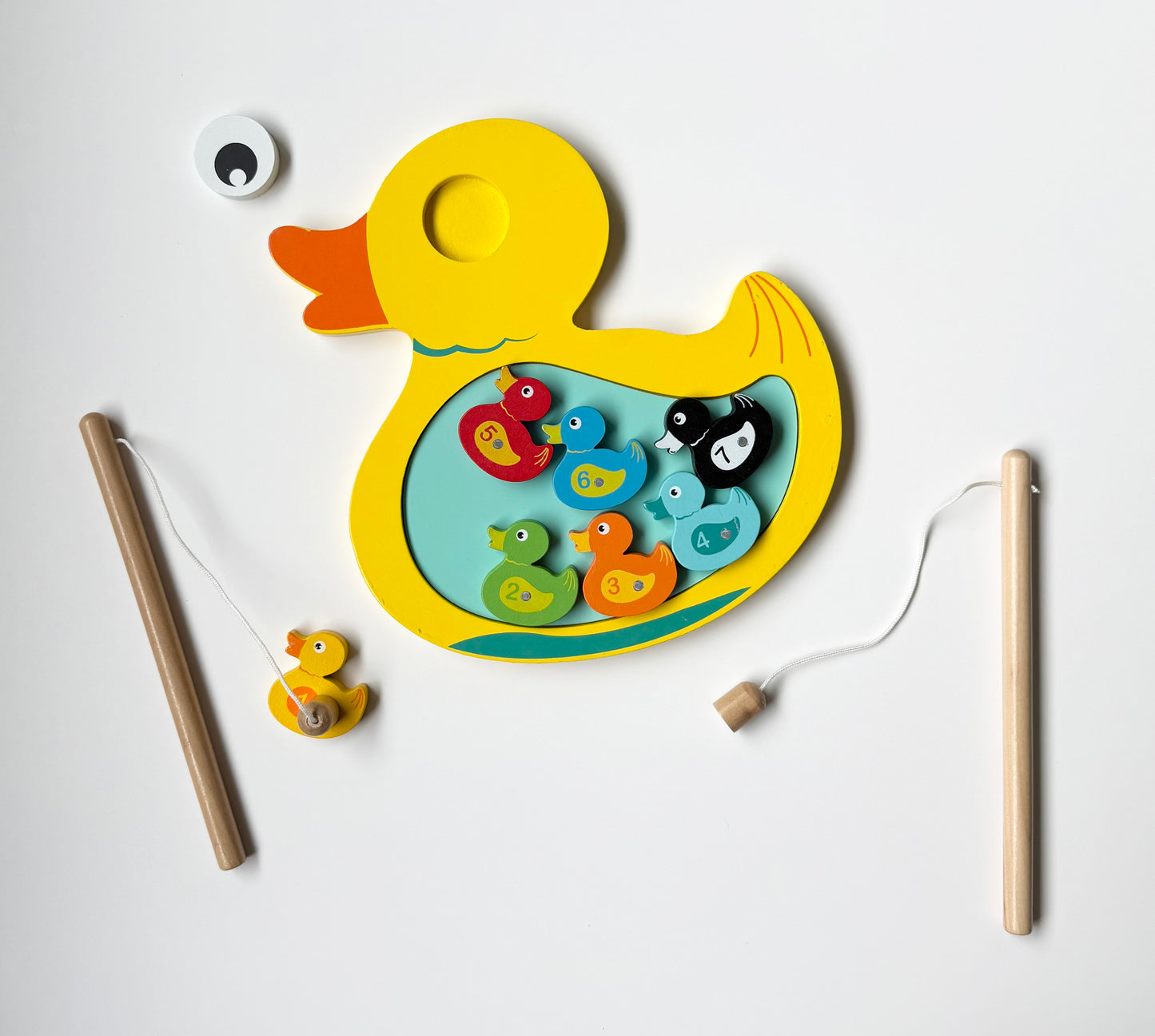 Jumini Wooden Magnetic Duck Fishing Game