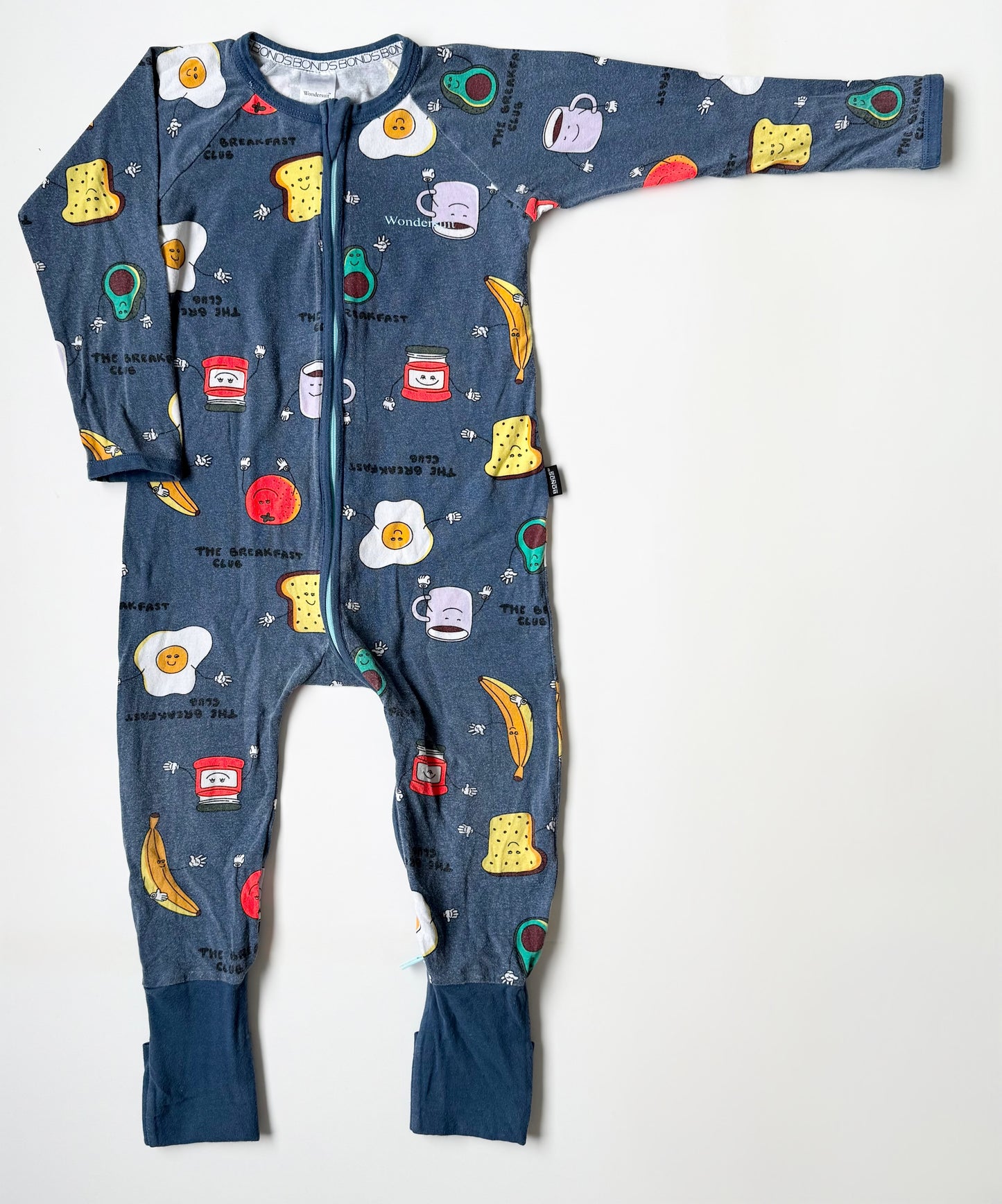 Bonds Wondersuit Blue Breakfast Club Sleeper Romper (18-24 Months)
