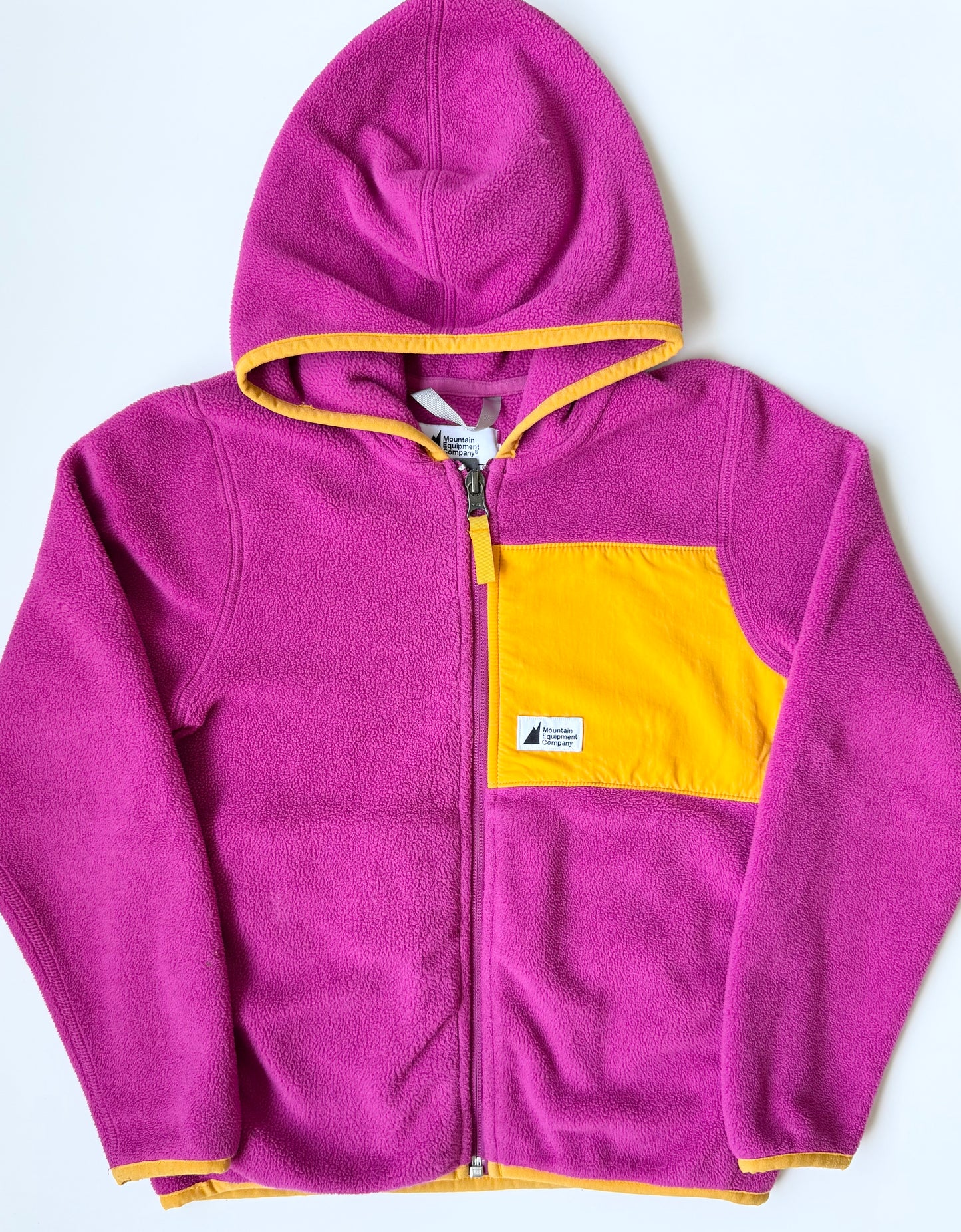 MEC Pink & Orange Hooded Fleece Zip Up (7 Years)