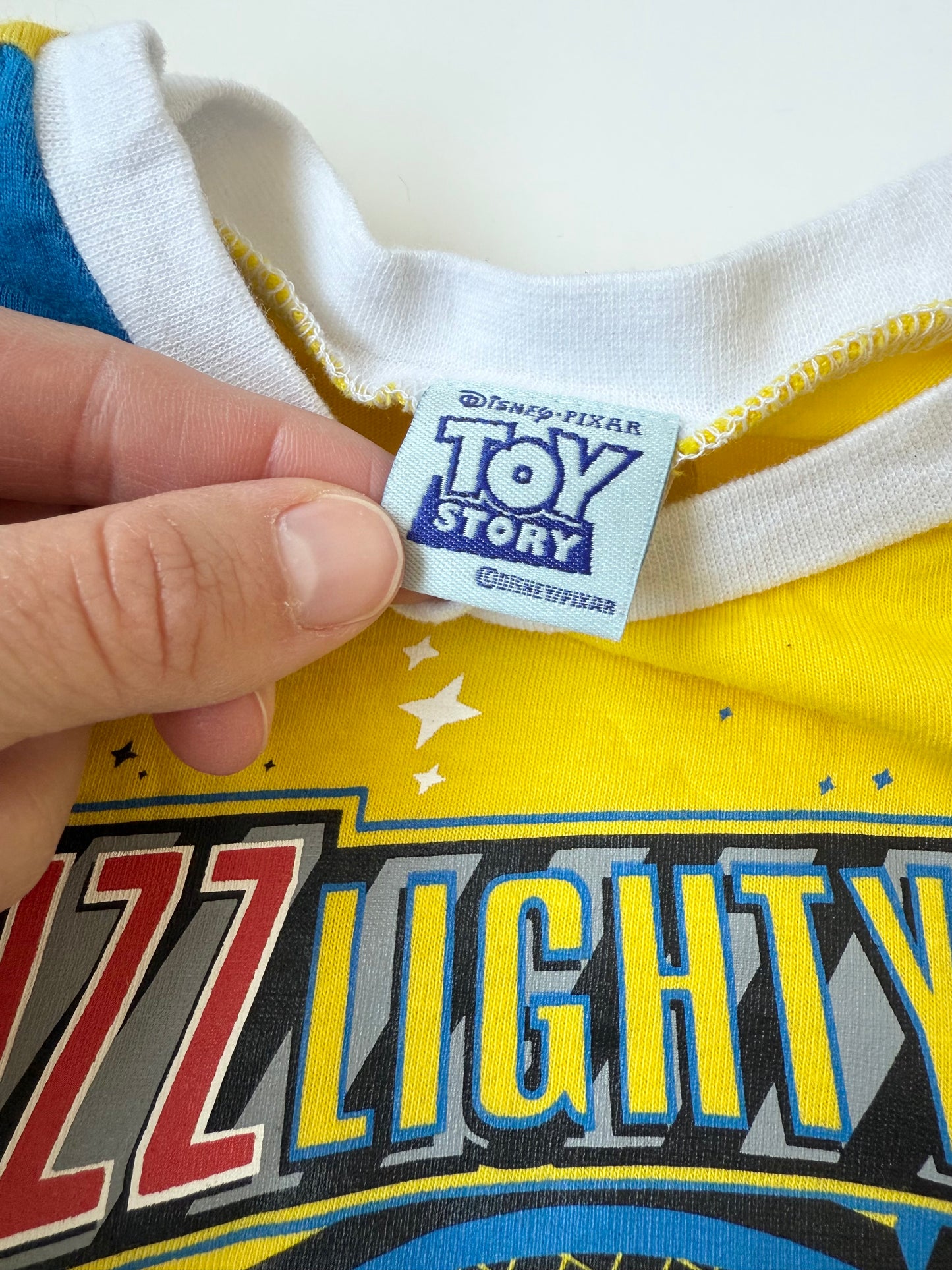 Y2K Disney Pixar Toy Story Yellow Buzz Lightyear T-Shirt (6X)