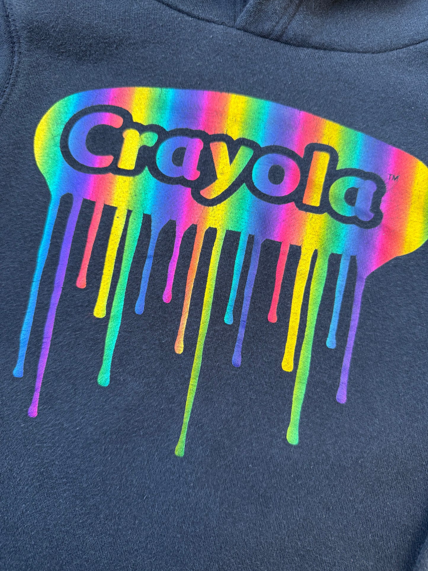Crayola Navy & Rainbow Decal Hoodie (3-4 Years)
