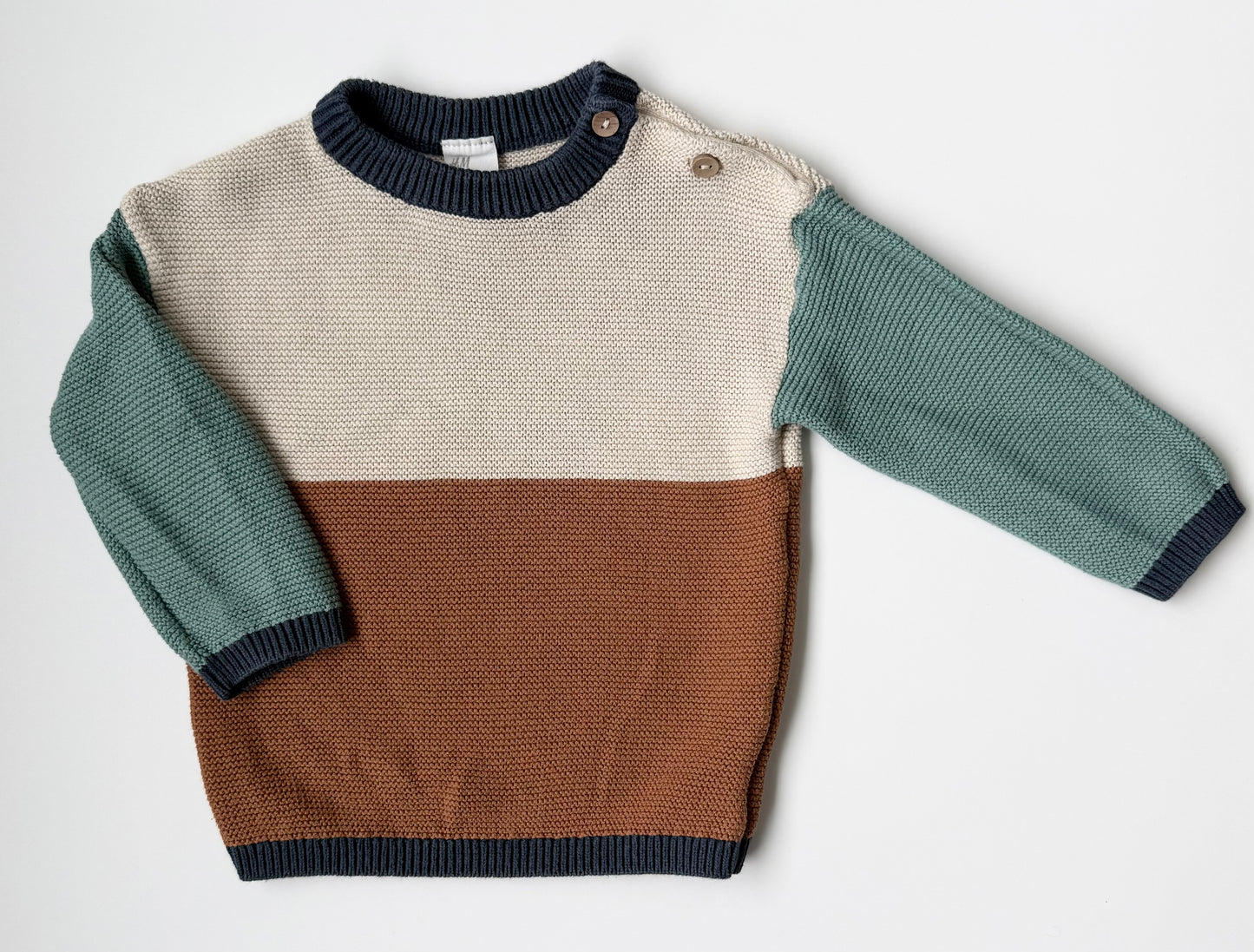 H&M Color Blocking Knit Sweater (6-9 Months)