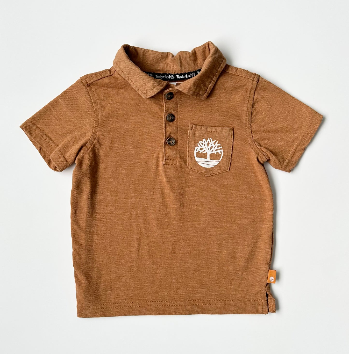 Timberland Brown Collared T-Shirt (18 Months)