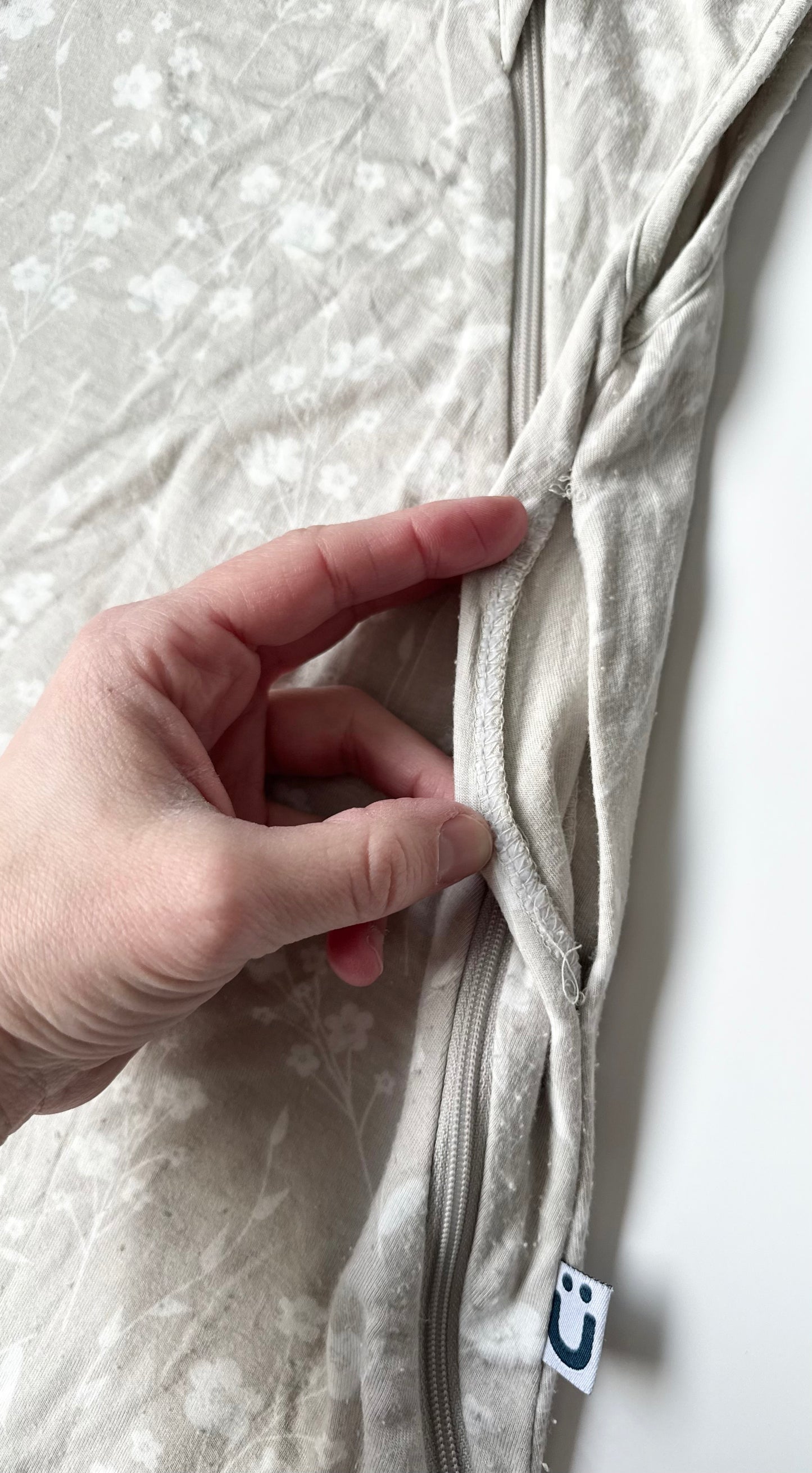 Gunamuna Beige Floral Sleep Sack (3-9 Months)