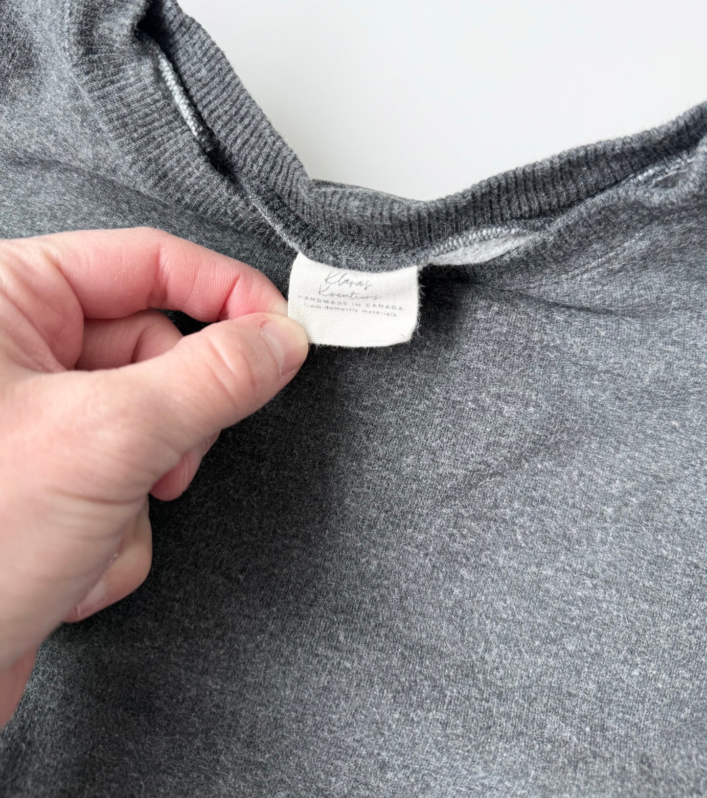 Klara’s Kreations Grey Elephant Crewneck Sweater (4-5 Years)