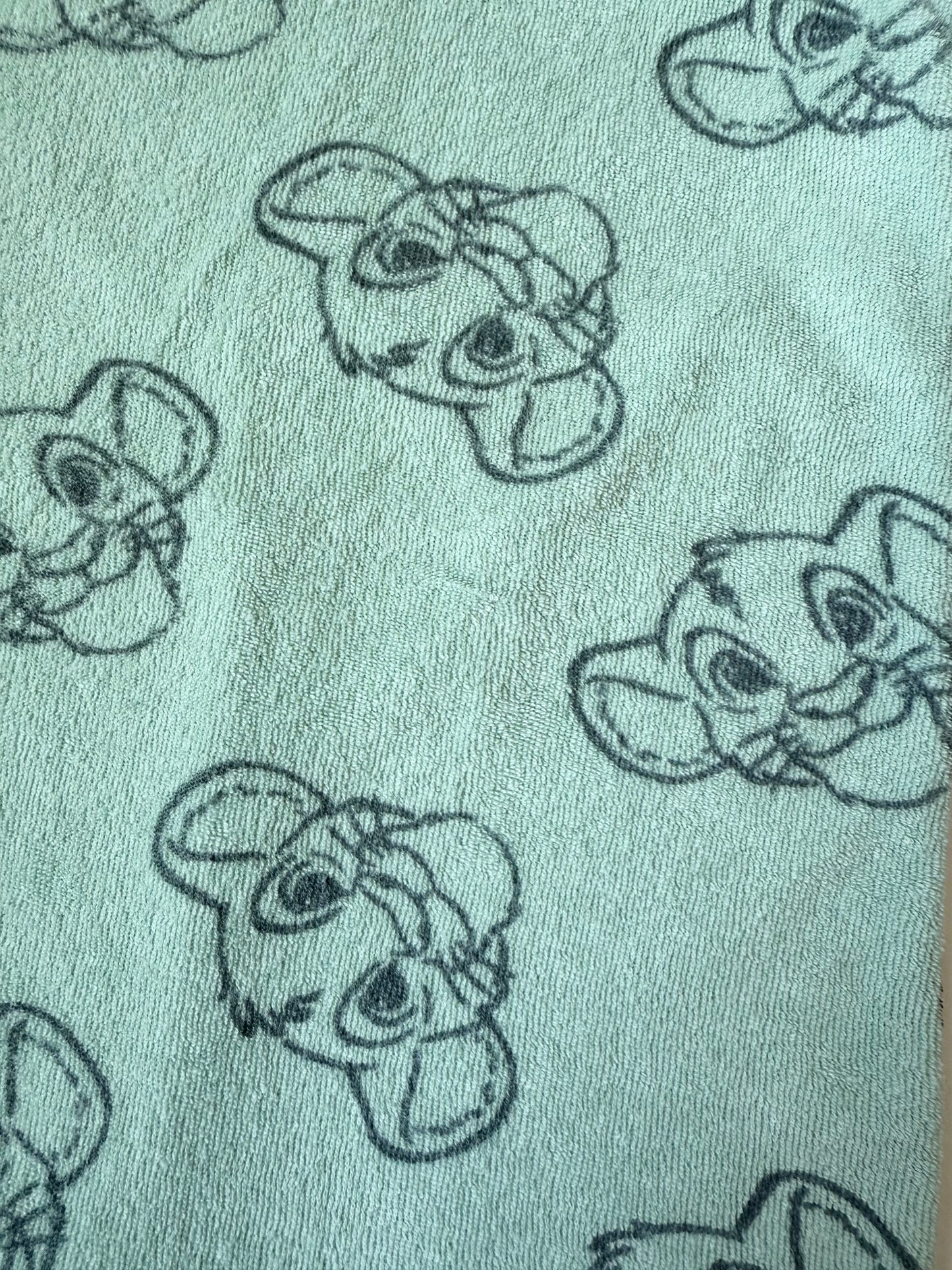 Disney Baby The Lion King Simba Green Terry Romper (3-6 Months)