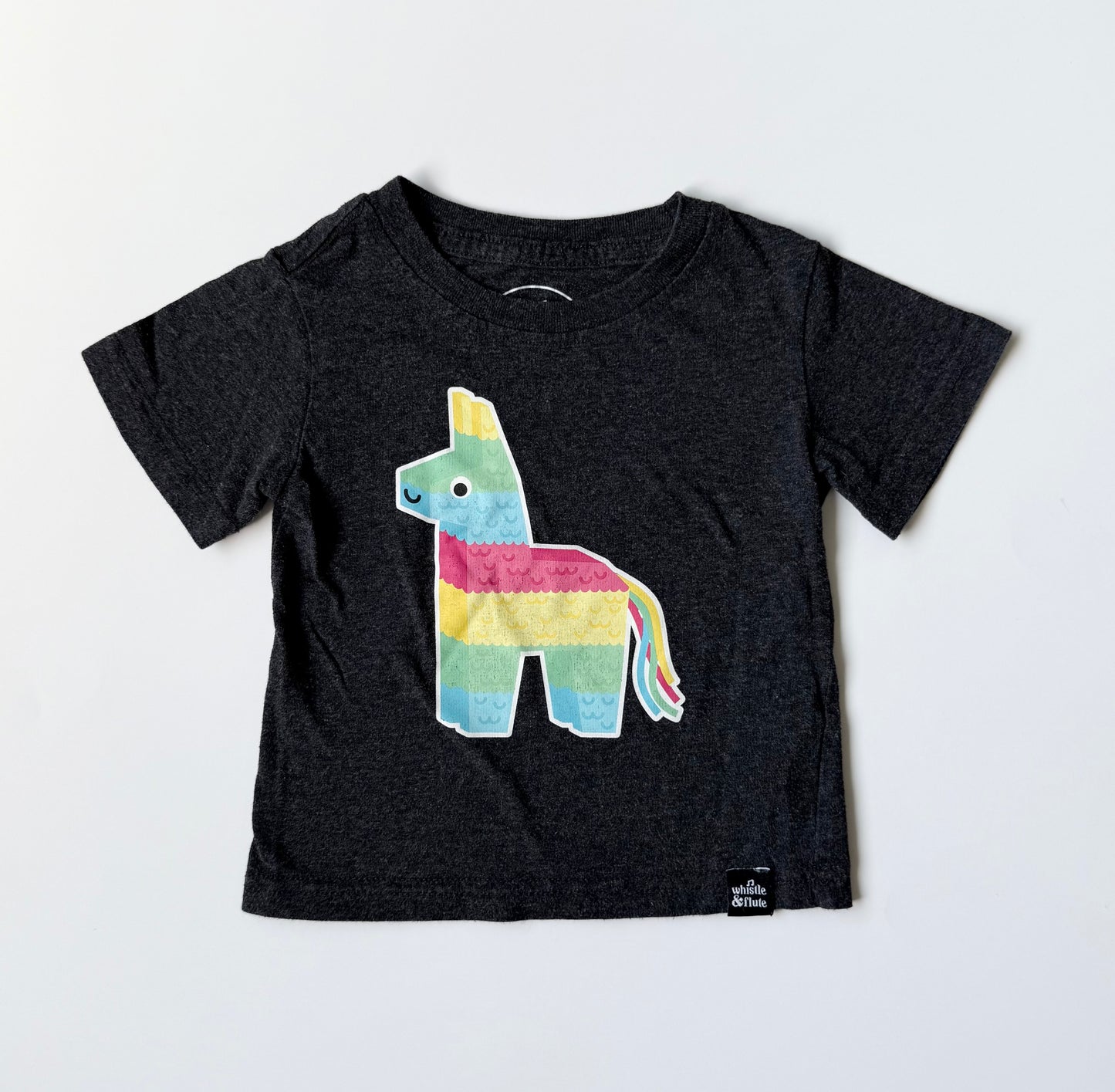 Whistle & Flute Dark Grey Piñata T-Shirt (12-18 Months)