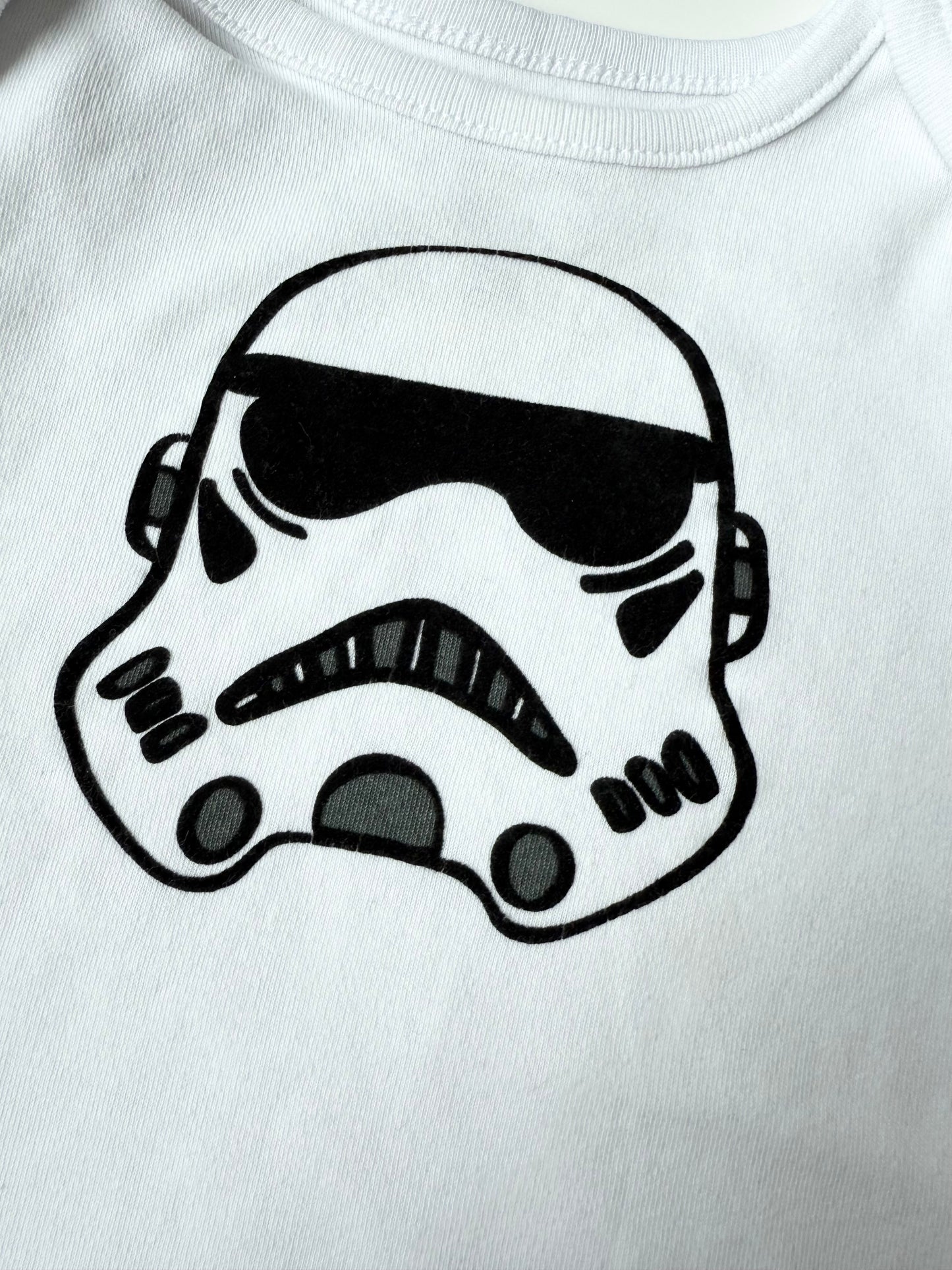 Star Wars White Storm Trooper Bodysuit (6 Months)