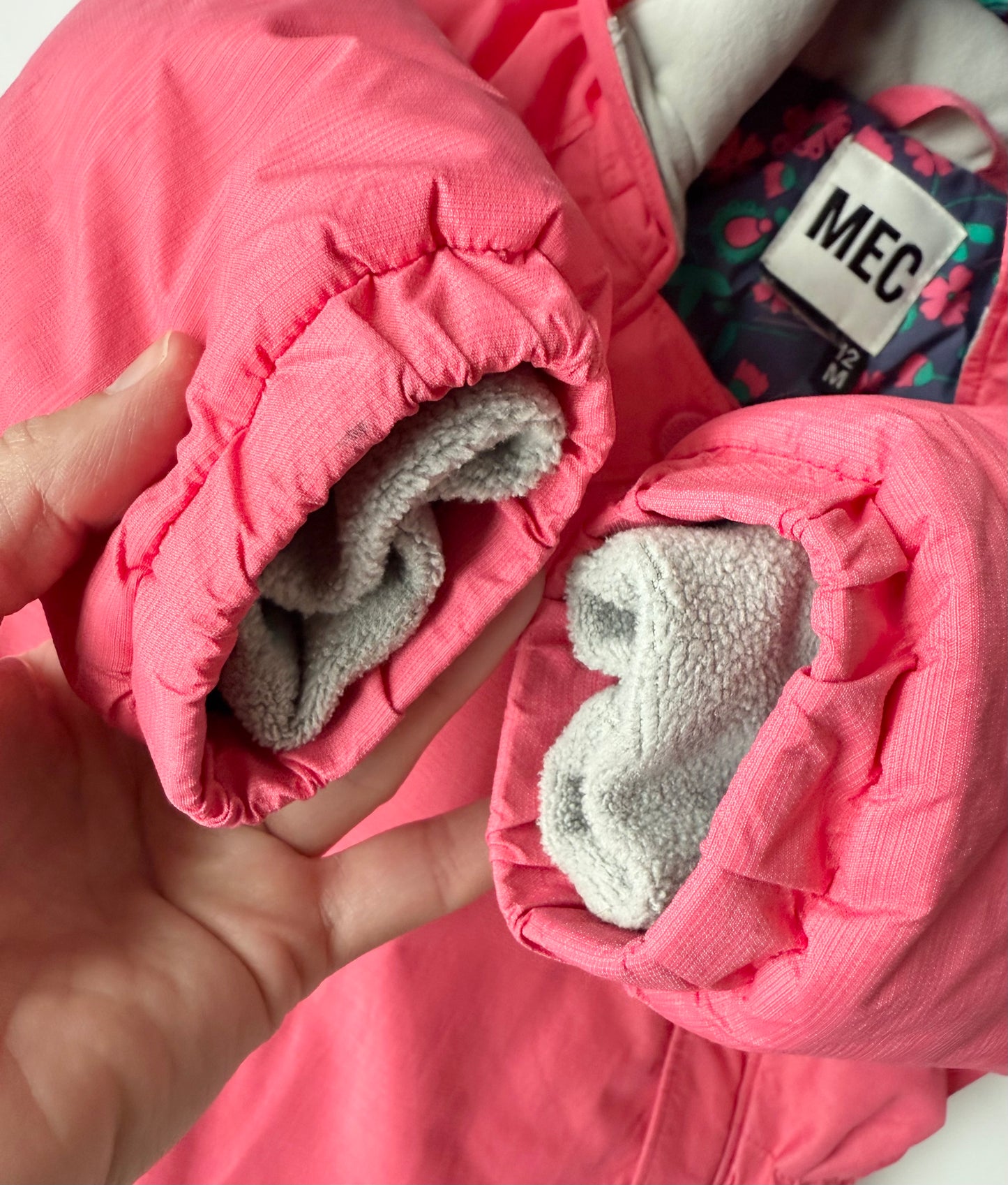 MEC Hot Pink Floral Interior Toaster Suit (12 Months)