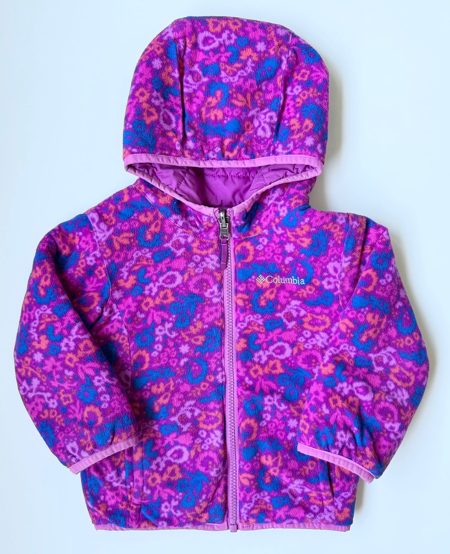Columbia Purple Demask Double Trouble Reversible Fall Jacket (3T)