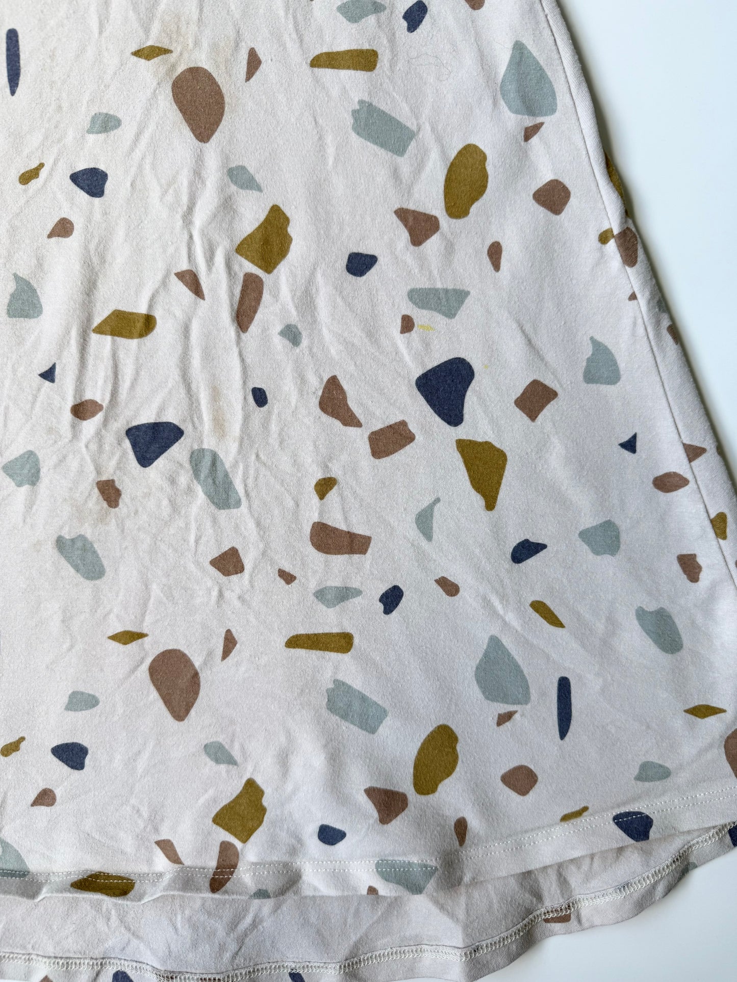 Jax & Lennon Beige Neural Speckled Crossback Tank Dress (5/6 Years)