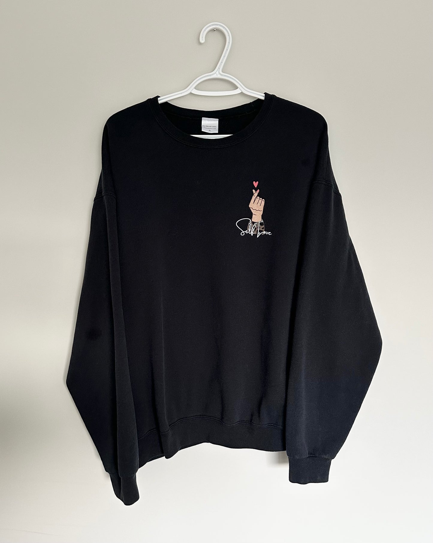 Women’s HayMad & Co. Self Love Black Crewneck (Extra Large)