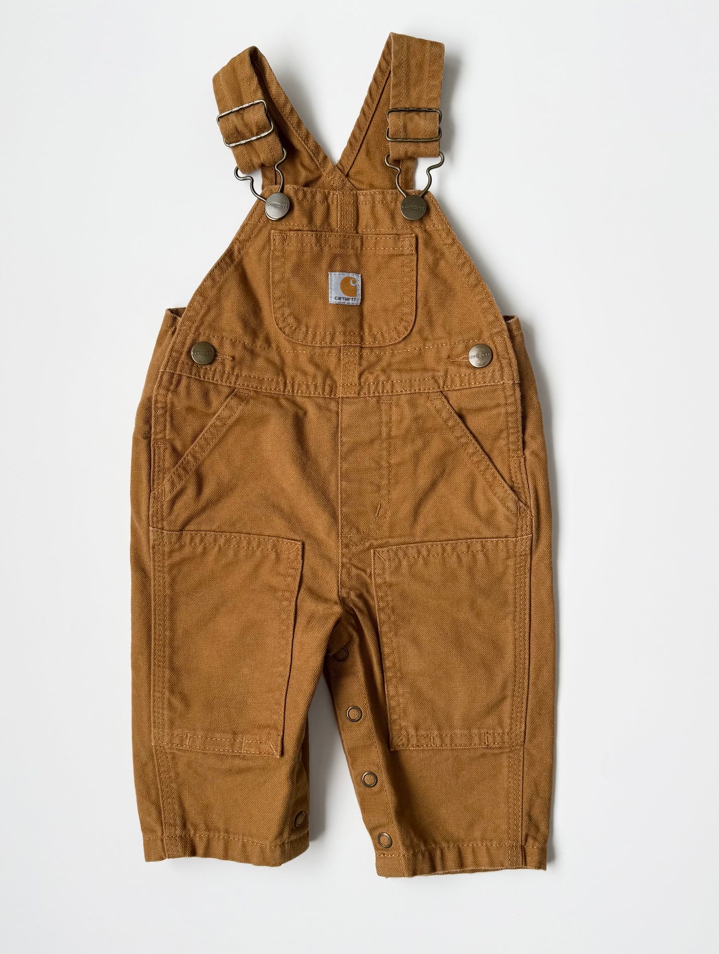 Carhartt Classic Brown Canvas Bib Overalls (3 Months)