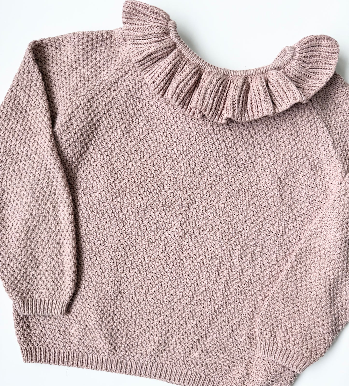 Jamie Kay Pink Knit Ruffle Collar Sweater (5 Years)