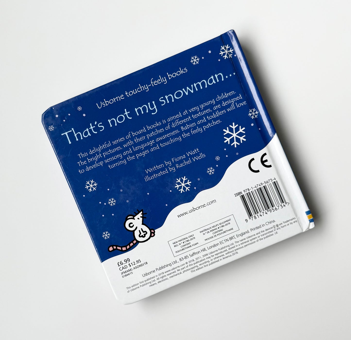 Usborne “That’s Not My Snowman” Touch & Feel Board Book