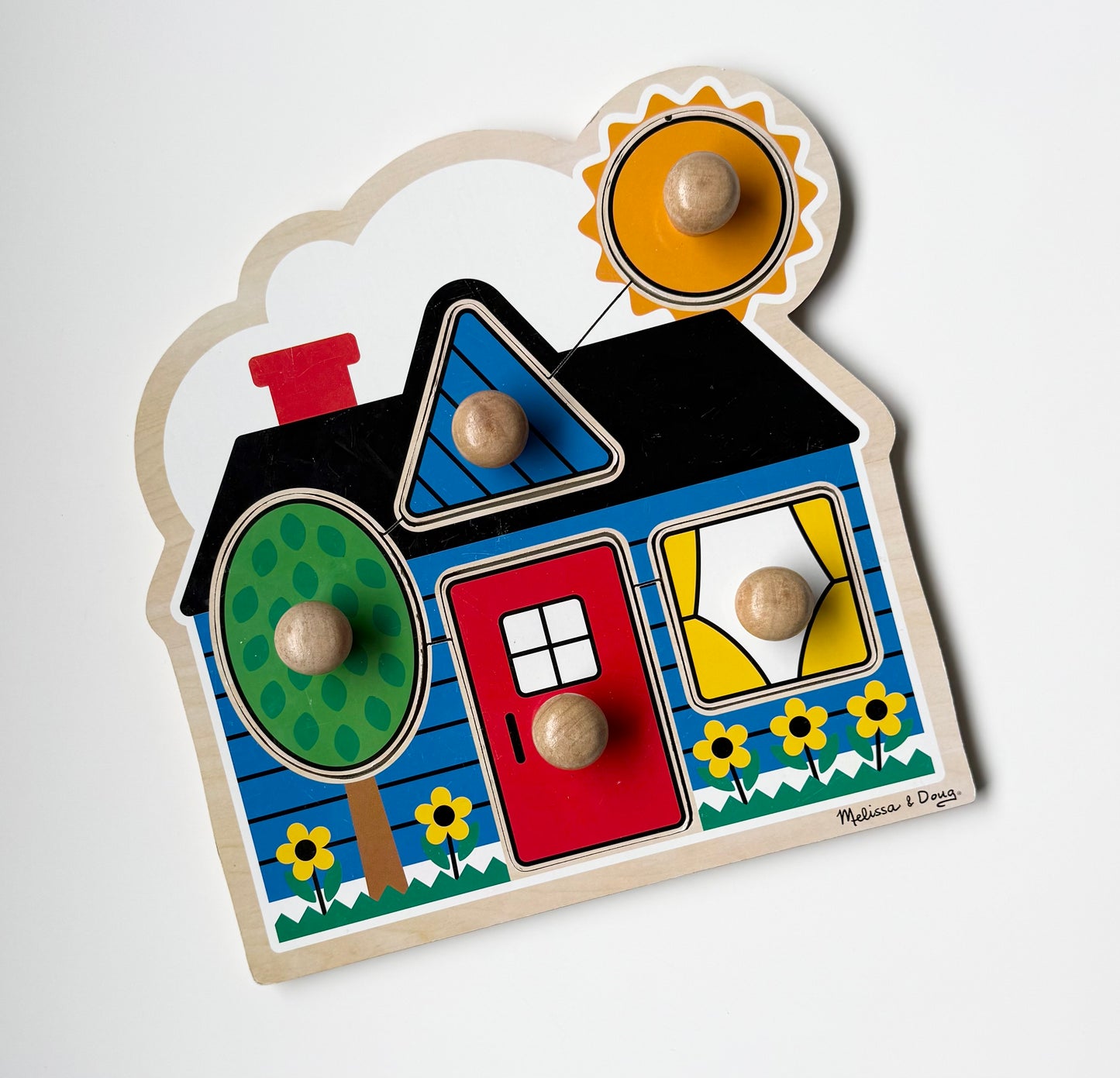 Melissa & Doug First Shapes Jumbo Knob House Puzzle