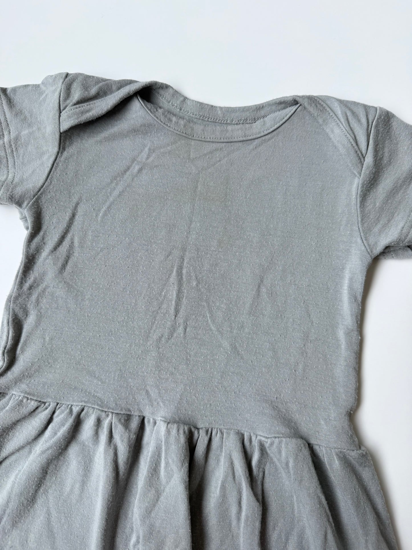 Small Shop Grey Short Sleeve Dress (6 Months)