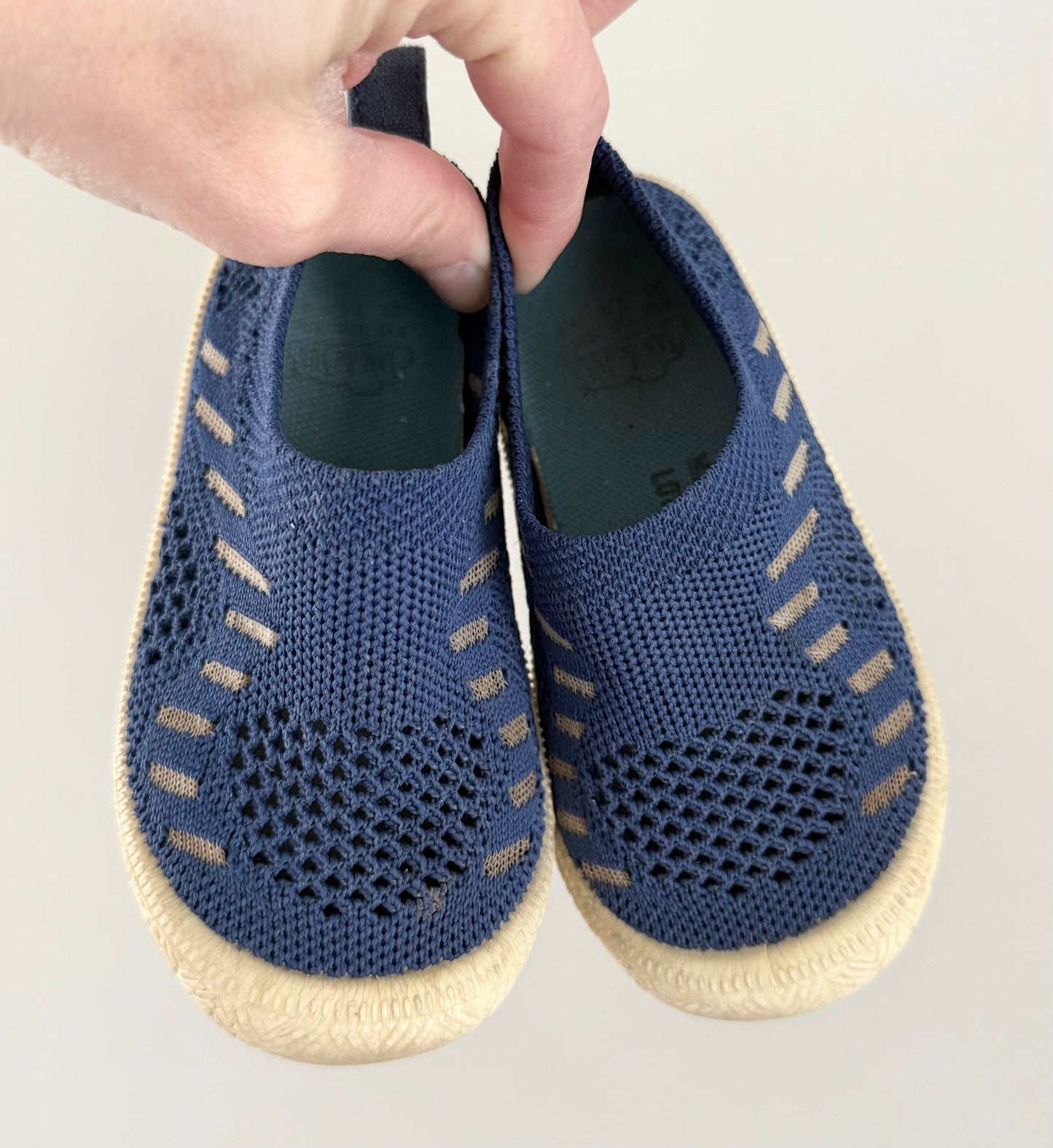 Jan & Jul Blue Knit Slip Ons (7)