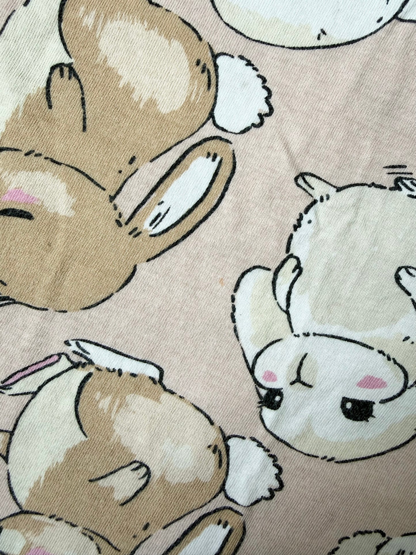 H&M Beige Bunnies T-Shirt (4-6 Years)