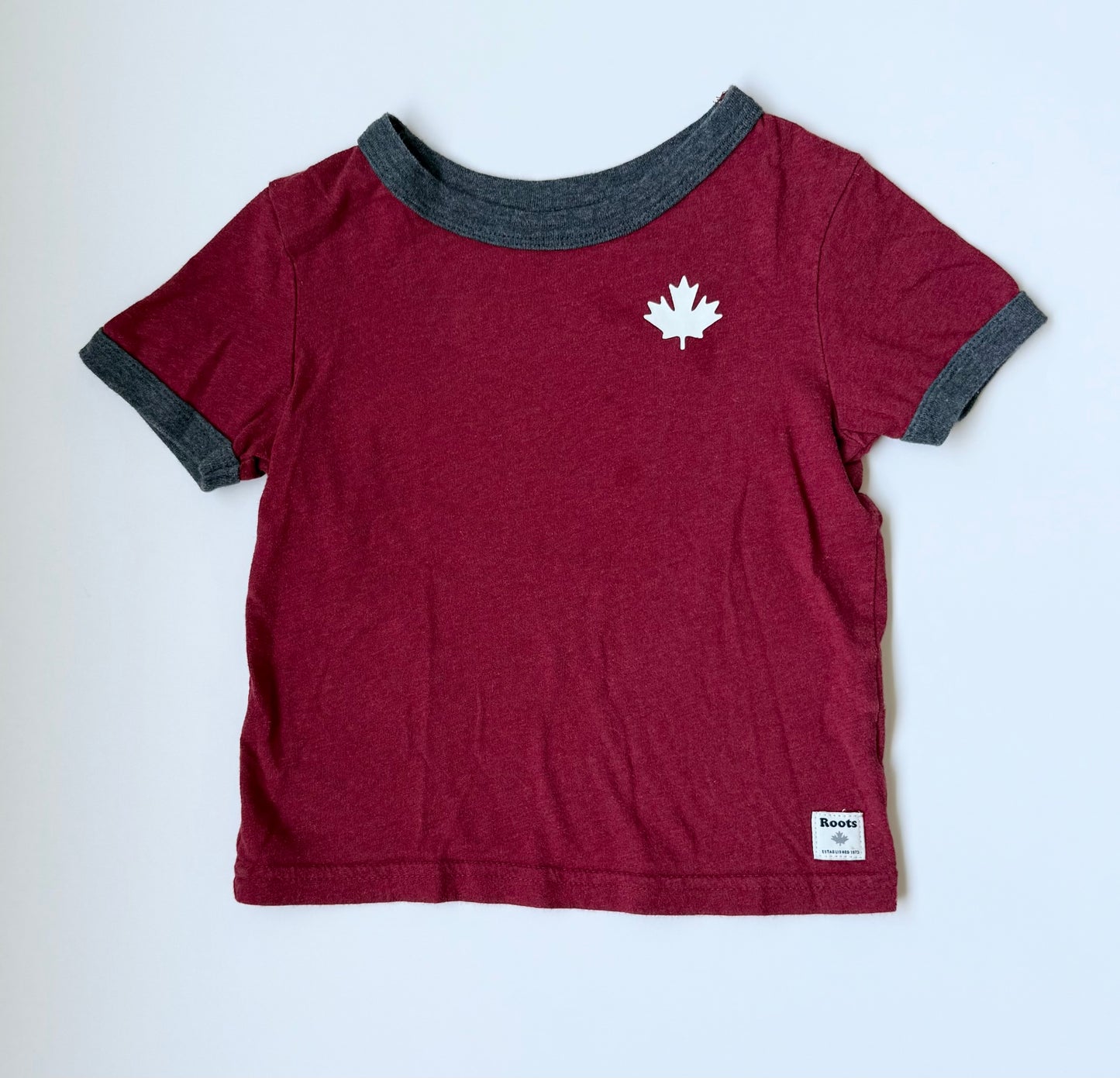 Roots Kids Red Canada T-Shirt (3T)