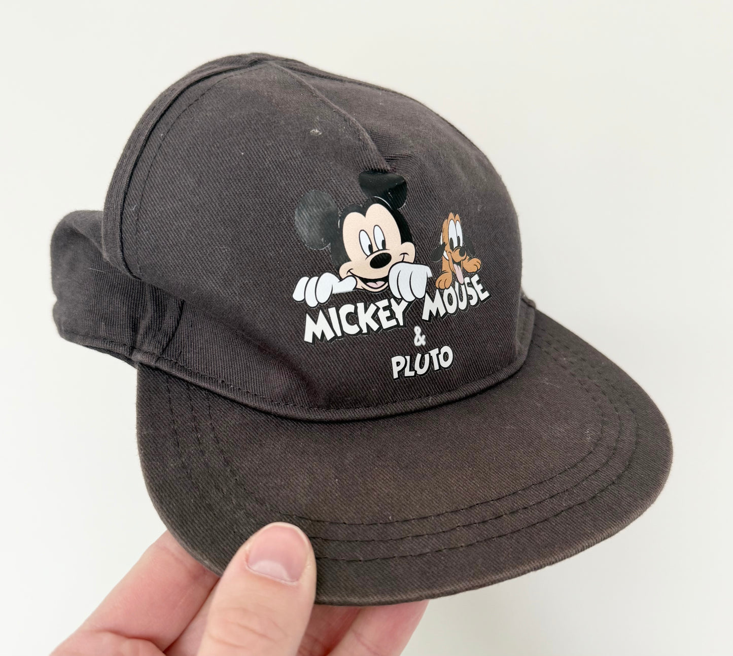 H&M Disney Dark Grey Mickey & Pluto SnapBack Hat (12-24 Months)