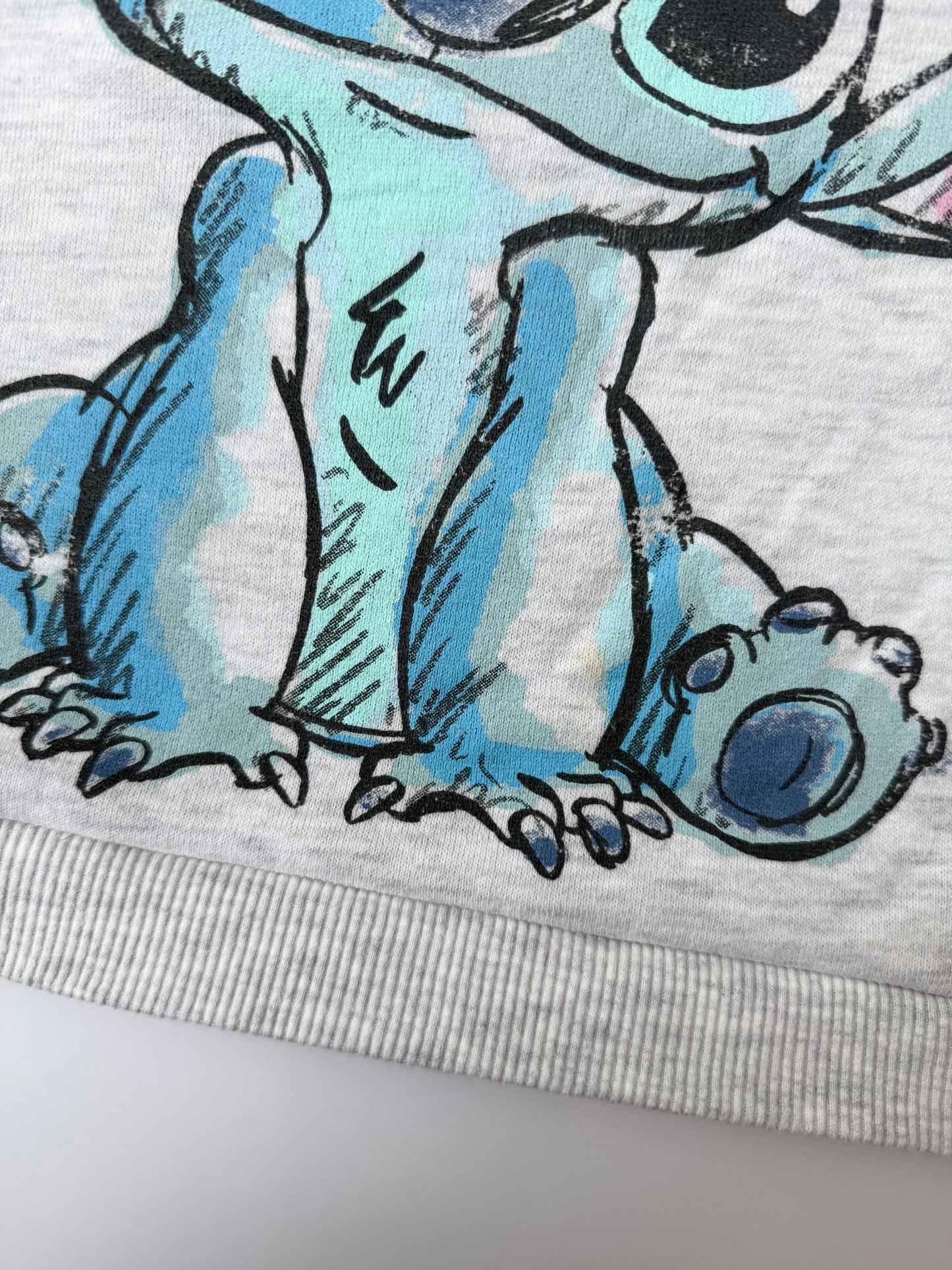 Disney Stitch Light Grey Sweater (18 Months)