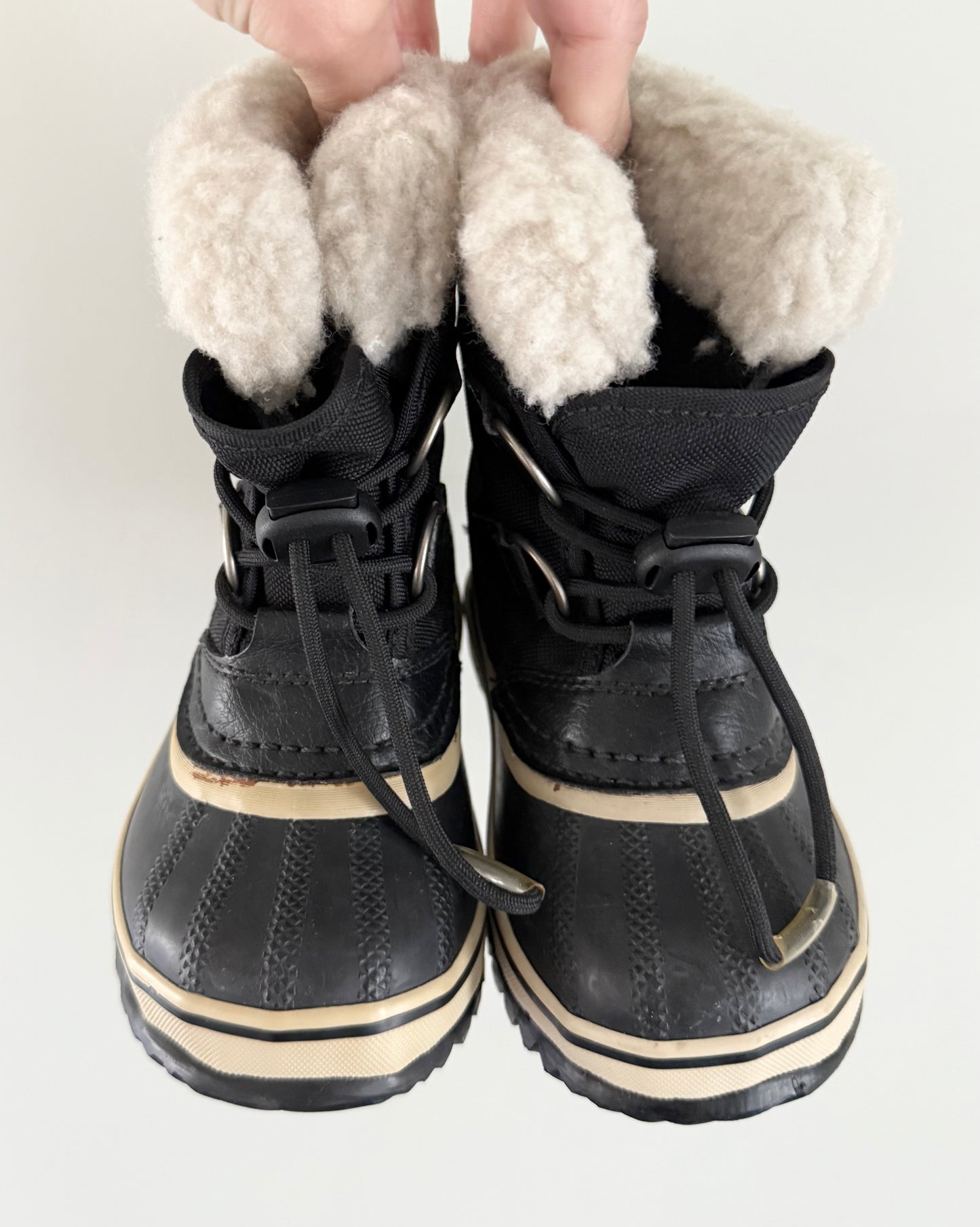 Sorel Yoot Pac Black Nylon Winter Boots (8)