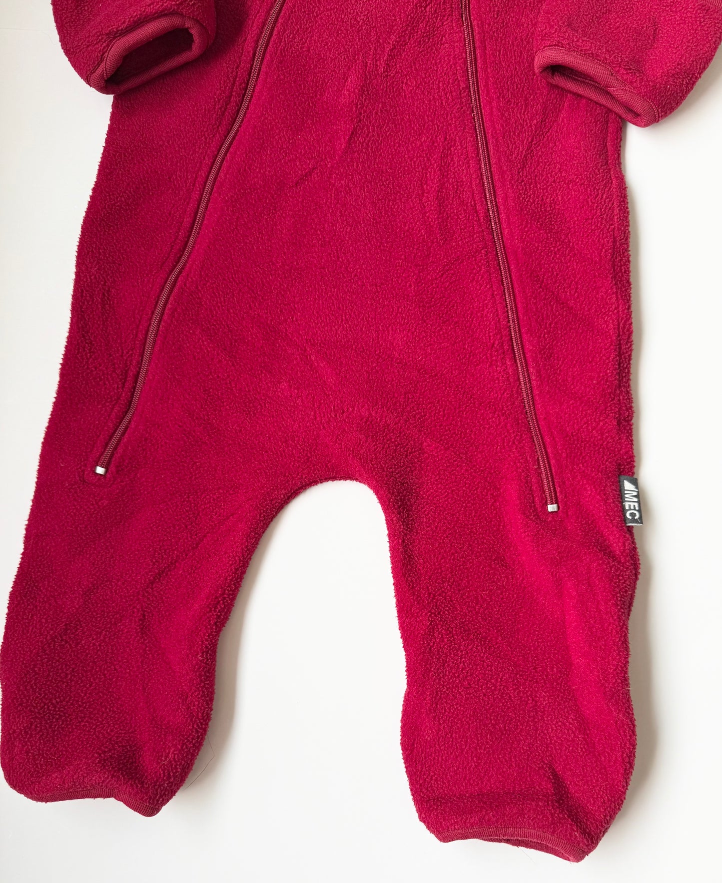 MEC Red Polar Bear Fleece Bunting Suit (12 Months)