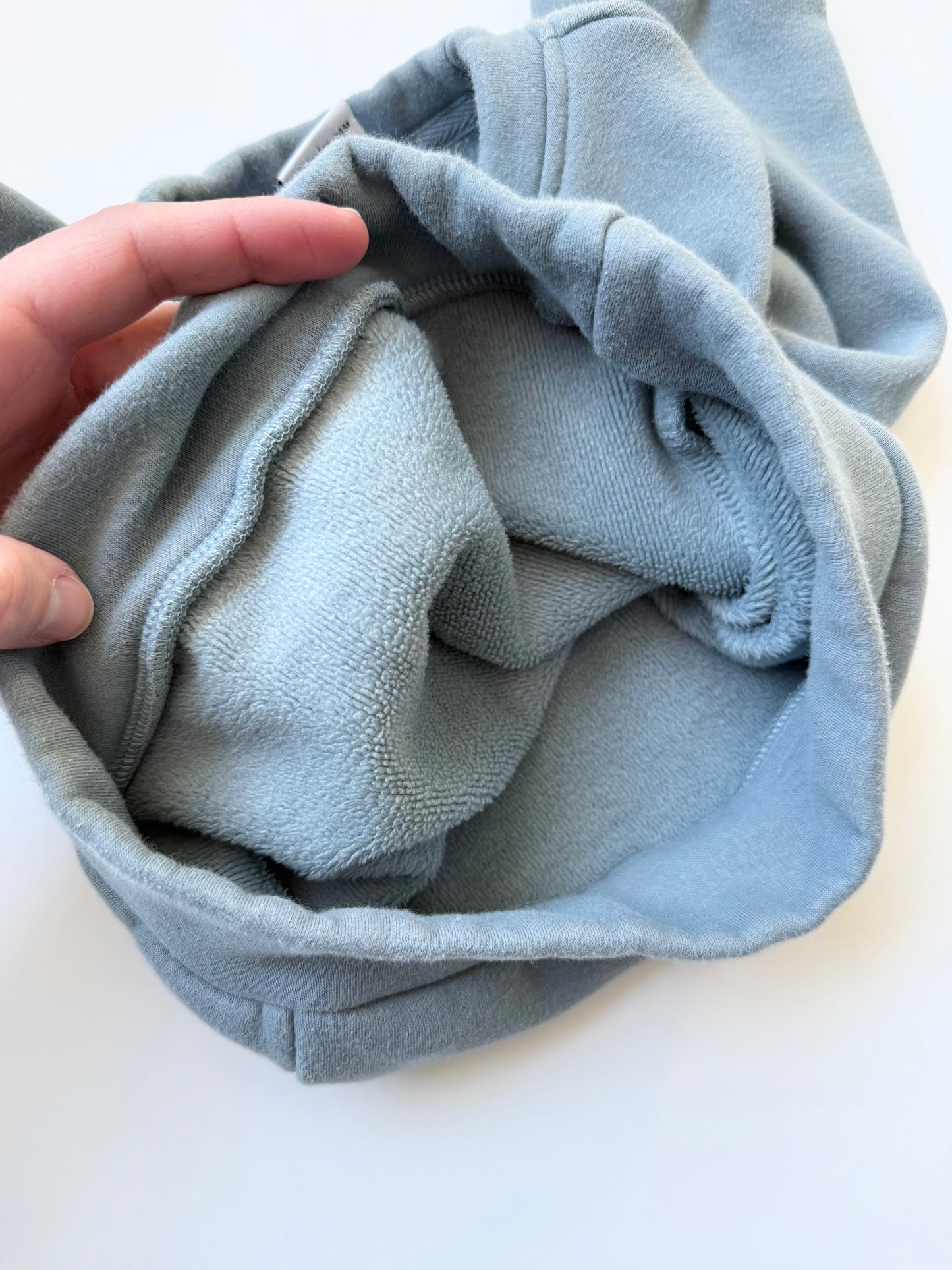 PlumKids Label Blue “Tiny Human” Fleece Sweater (12-24 Months)