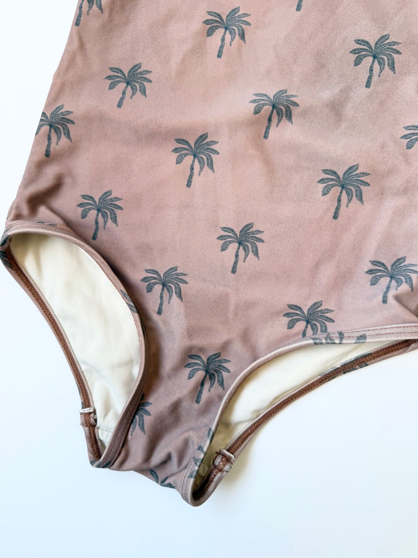 Nudie Bum Odeya Balmy Palmy Long Sleeve One Piece Swimsuit (2T)