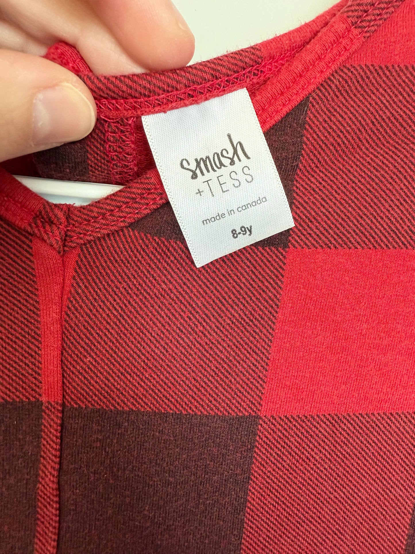 Smash + Tess The Mini Cozy Friday in Poinsettia Plaid (8-9 Years)