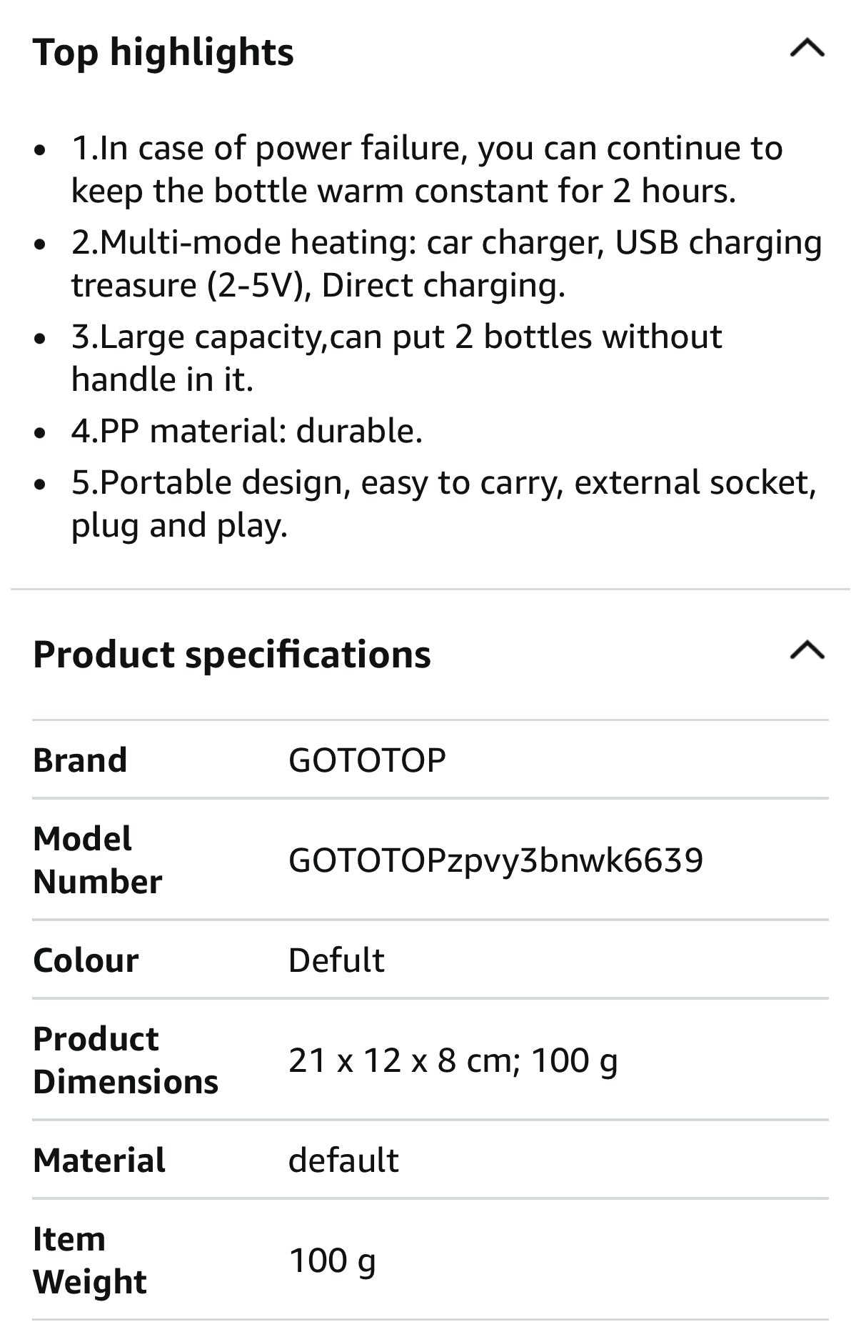 USB Baby Bottle Warmer - Blue Doodle