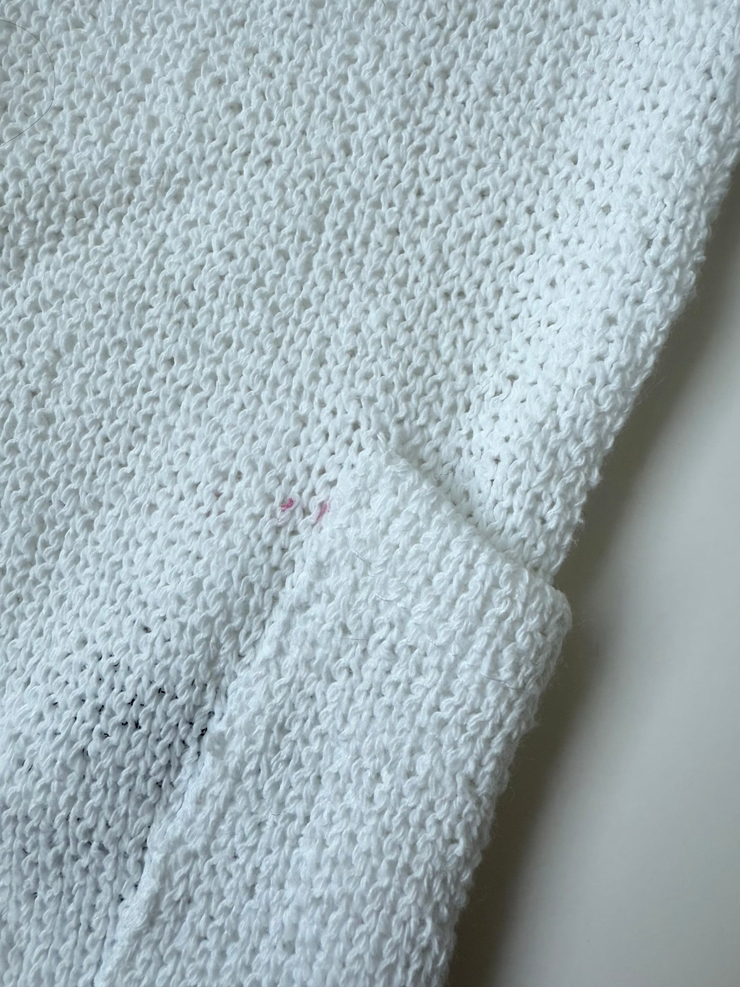 Zara White Knit Mesh Summer Romper - New (3-4 Years)