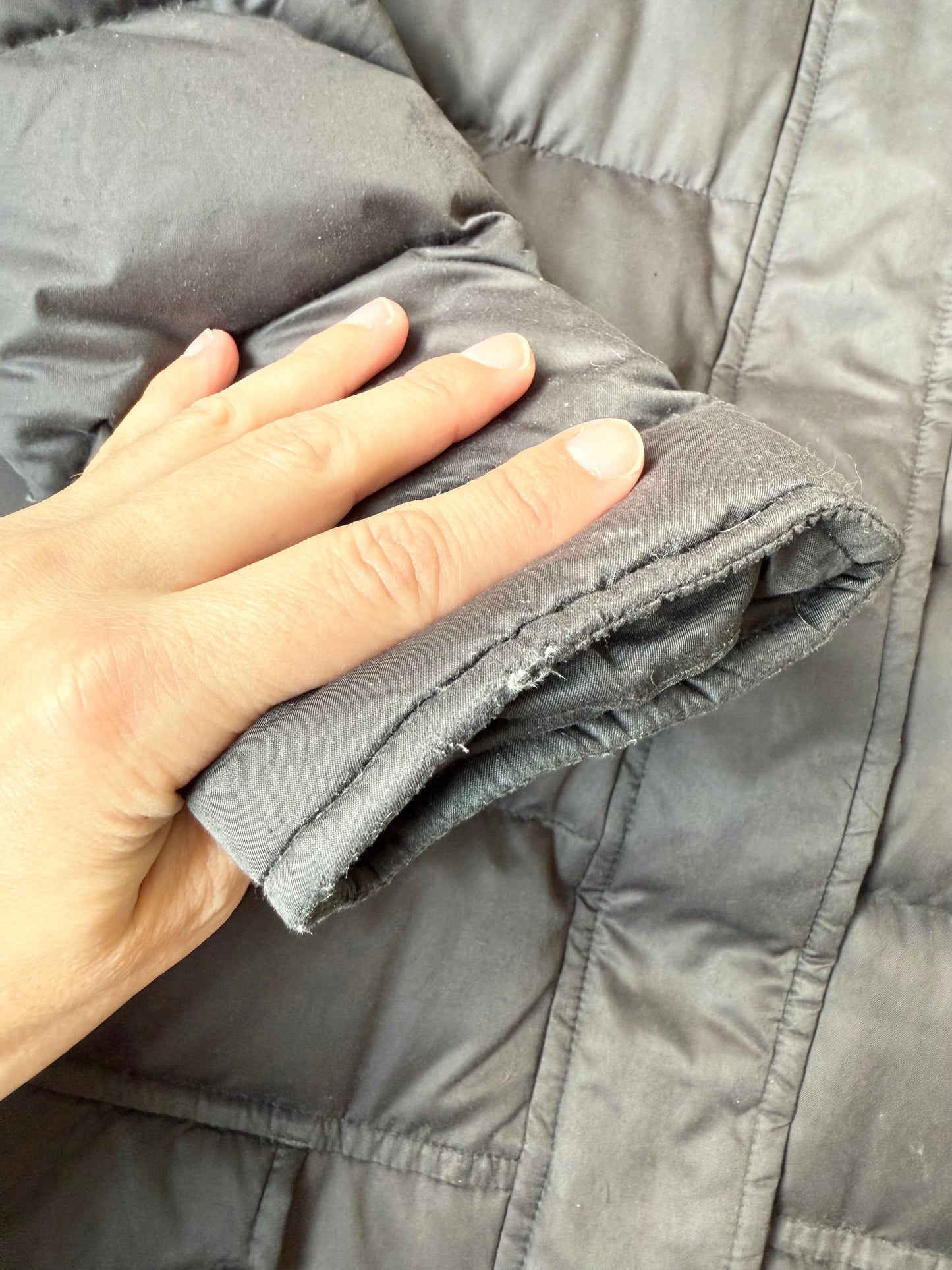 Patagonia Down For Fun Black Puffer Long Winter Coat (7-8 Years - Small)