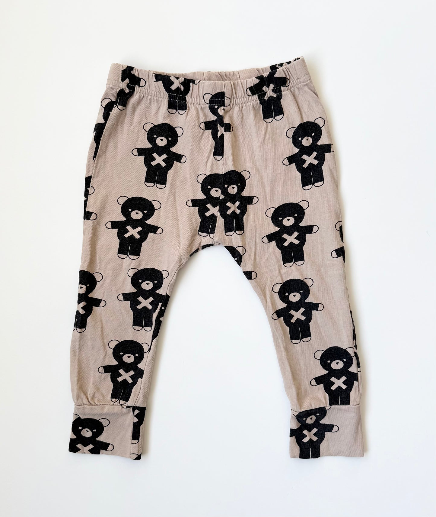 Huxbaby Tan Teddy Bear Pants (3T)