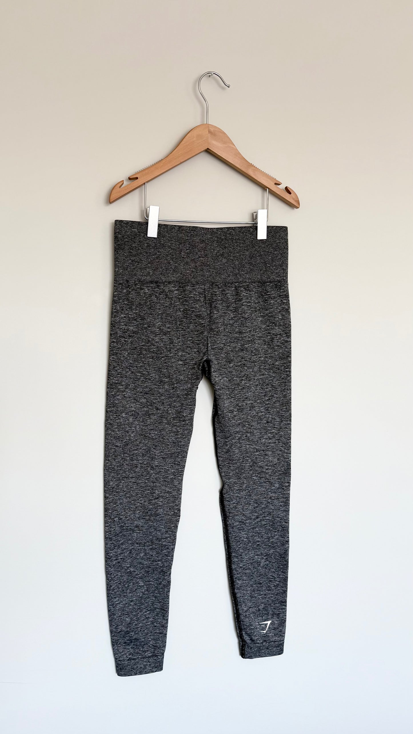 Women’s Gymshark Adapt Grey Marl Seamless Leggings in Smokey Grey (Small)