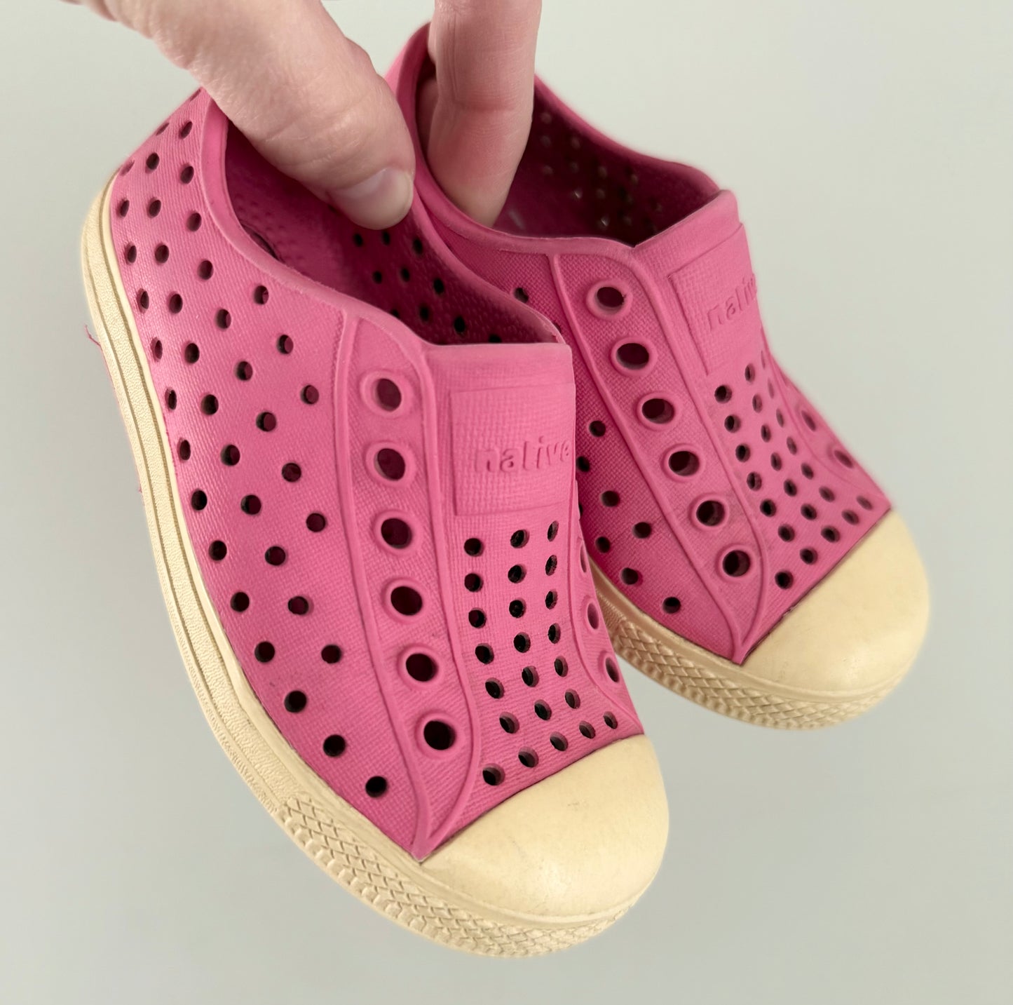 Native Dark Pink Jefferson Slip Ons (6)
