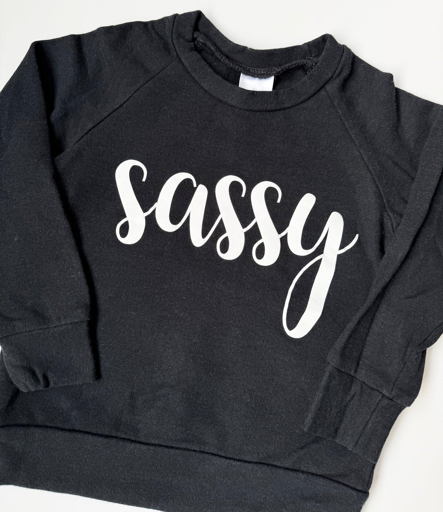 Posh & Cozy Black “Sassy” Pullover (2T)