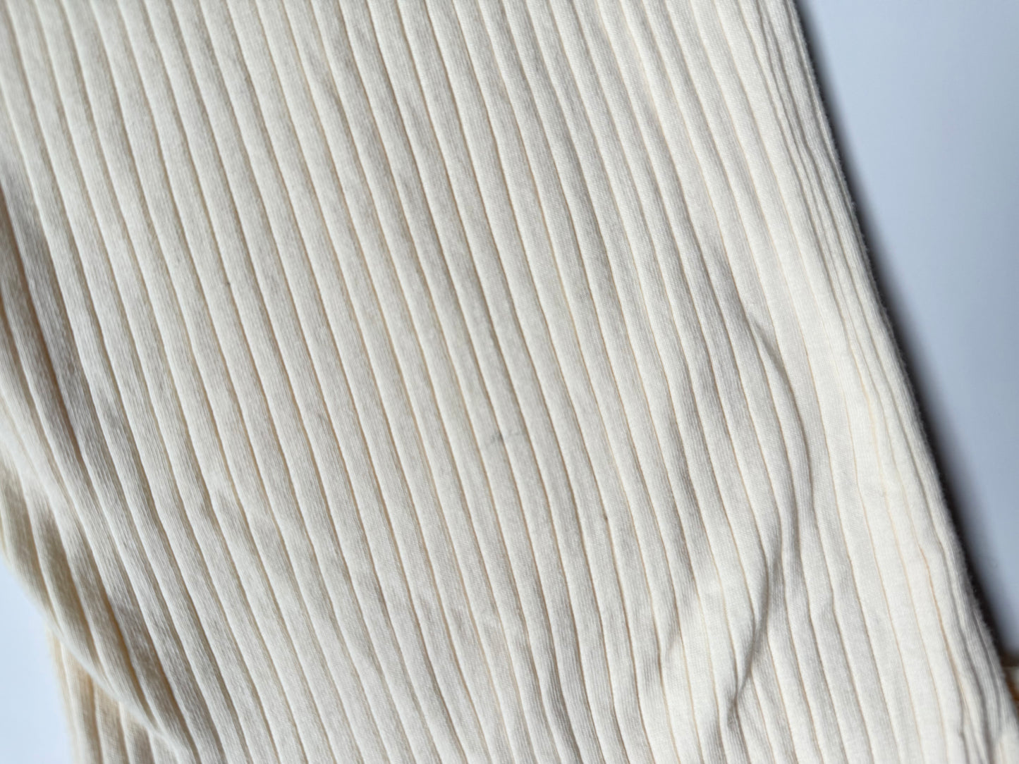 Spearmint Love Off White Ribbed Knotted Gown (0-3 Months)