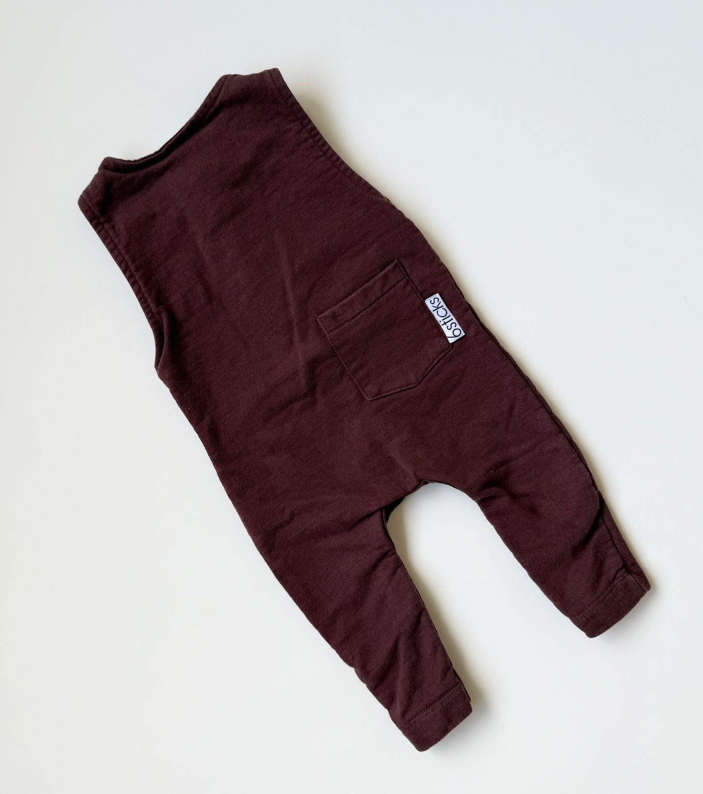 6Sticks Maroon Tank Jumpsuit (Newborn)