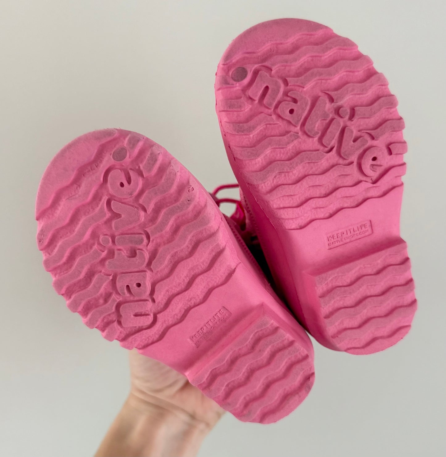 Native Jimmy Child Hollywood Pink Winter Boots (C5)