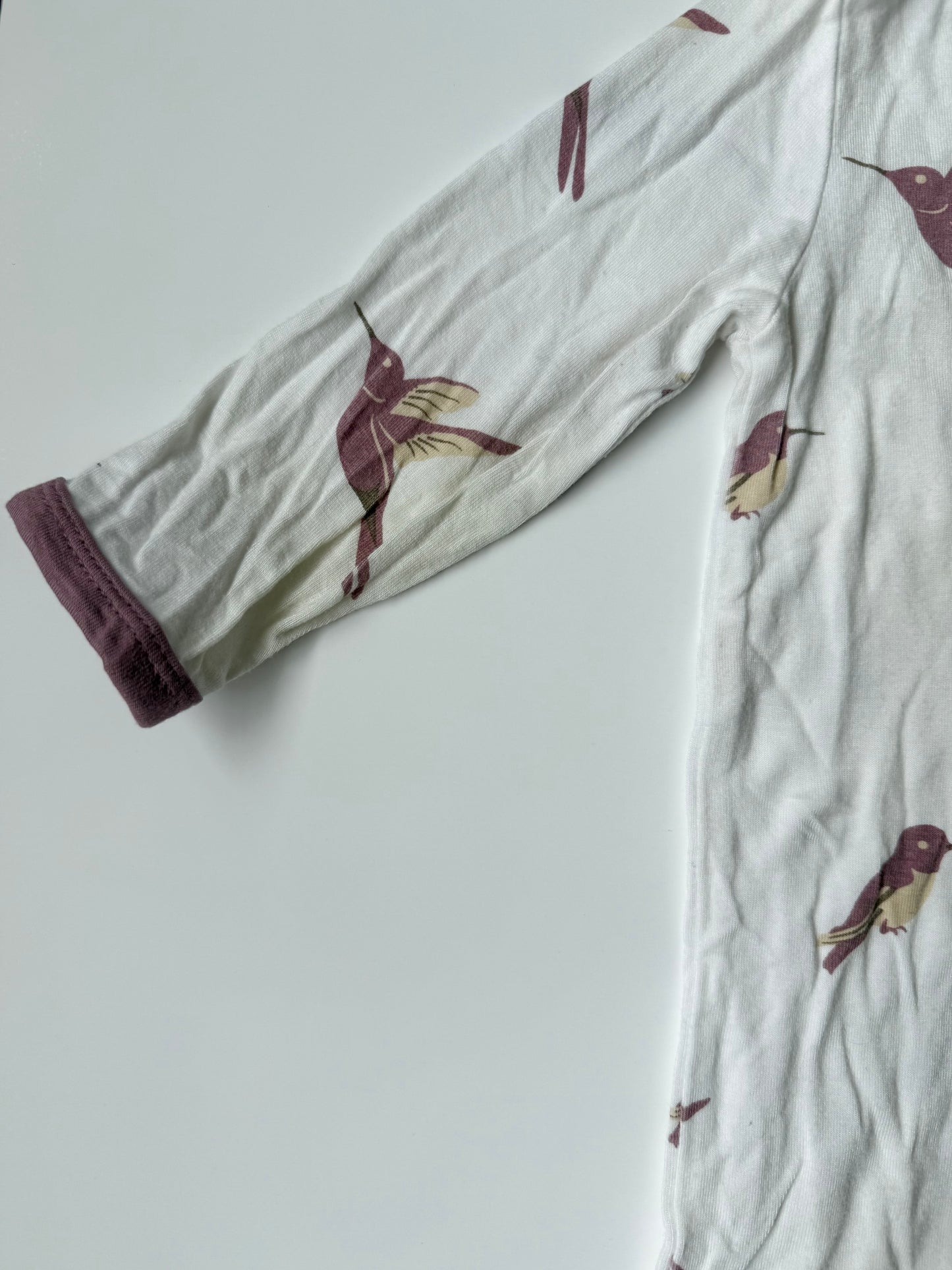 Kyte Hummingbird Snap Footie Sleeper (3-6 Months)