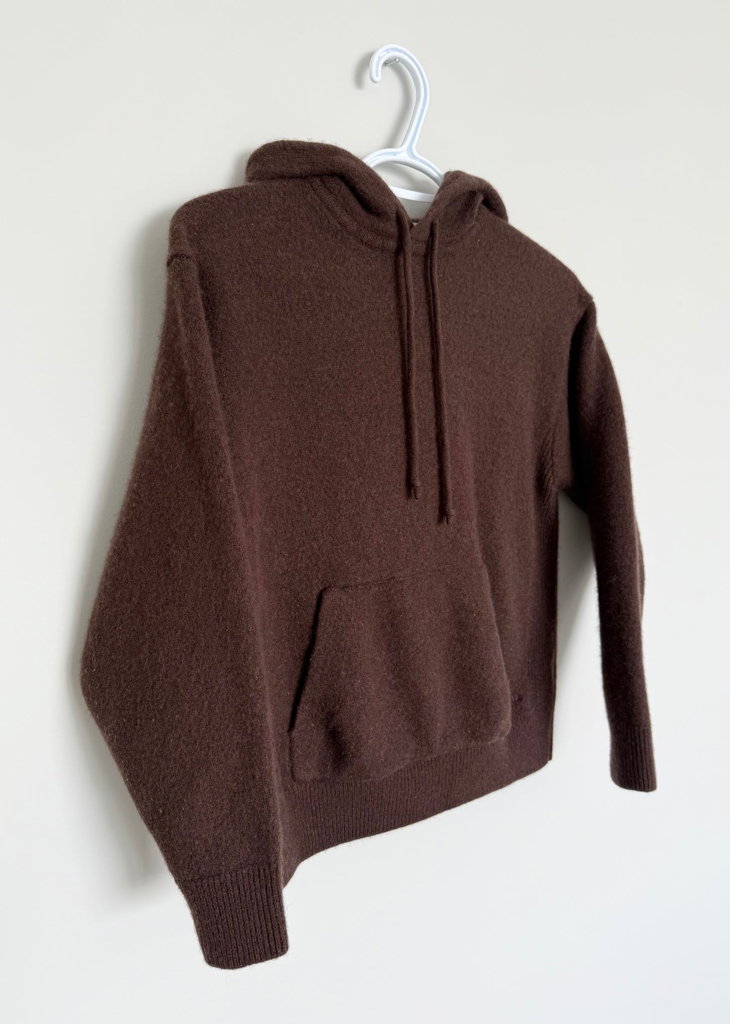 Women’s TNA Brown Cashwool Hooded Sweater (Small)