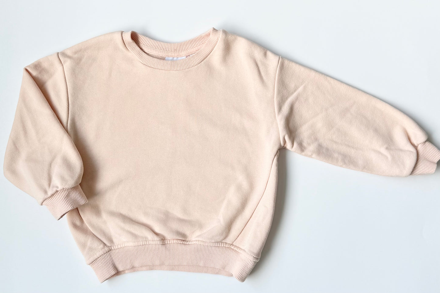 Zara Light Peach Crewneck Sweater (2-3 Years)