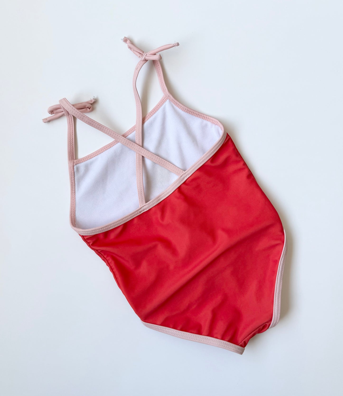 Rise Little Earthlings Bright Orange/Red One Piece Swimsuit (18-24 Months)