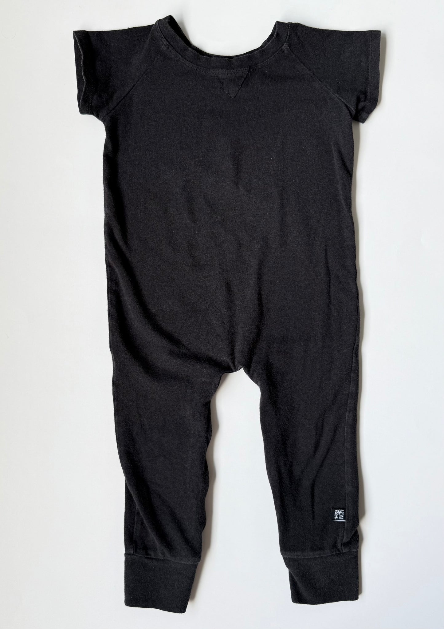 VonBon Black T-Shirt Jumpsuit (18-24 Months)