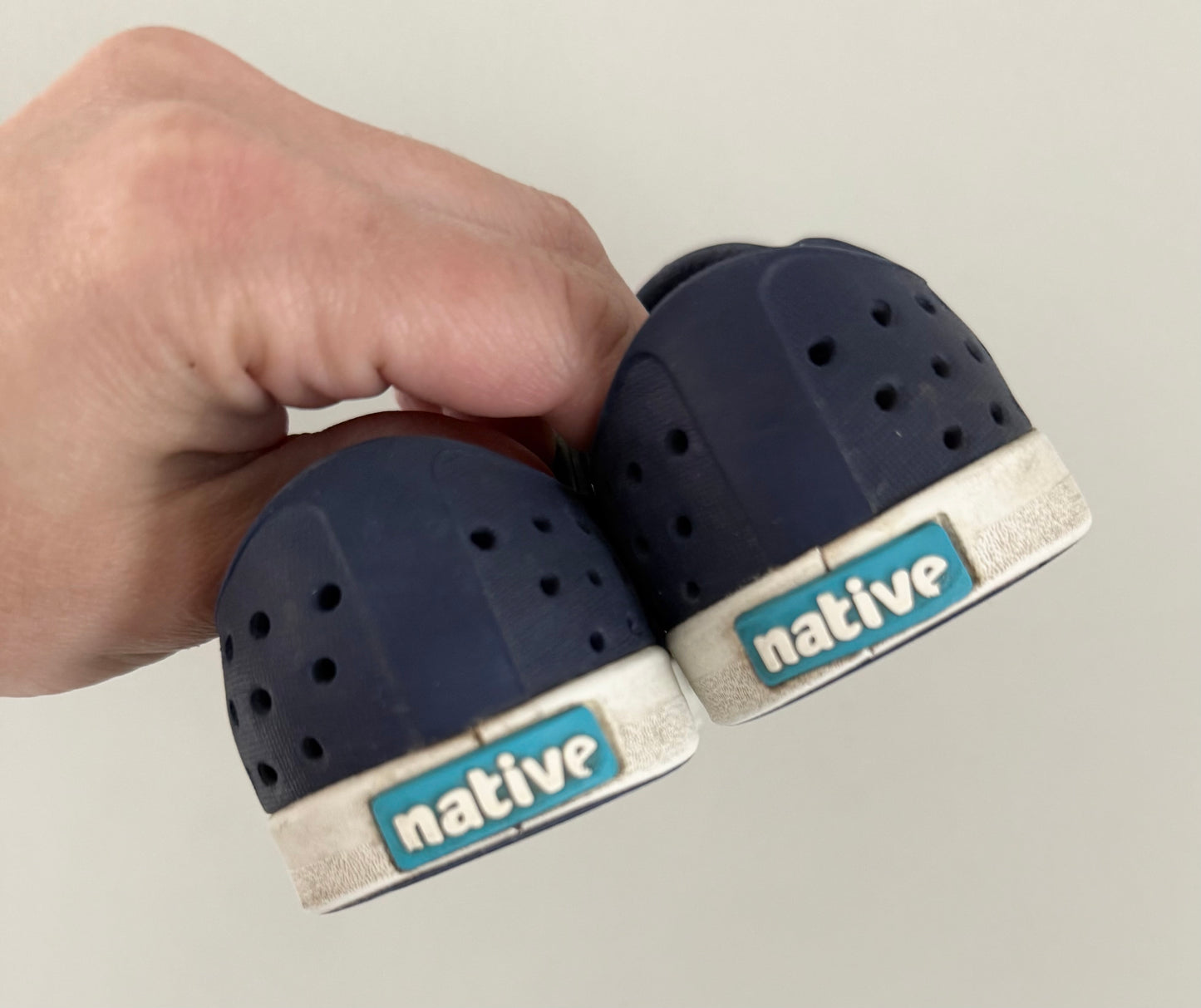 Native Dark Navy Blue Jefferson Slip Ons (C6)