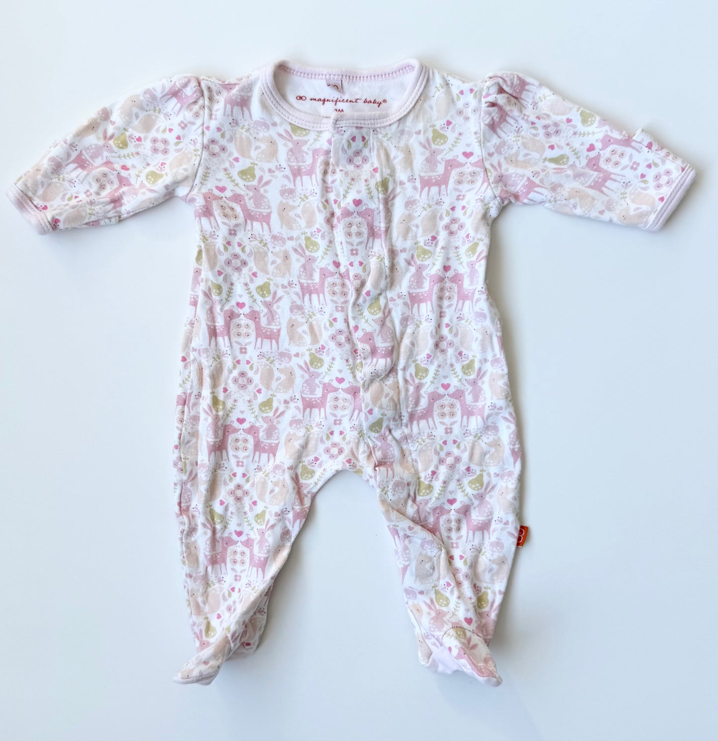 Magnificent Baby Pink Woodland Creatures Sleeper (3 Months)
