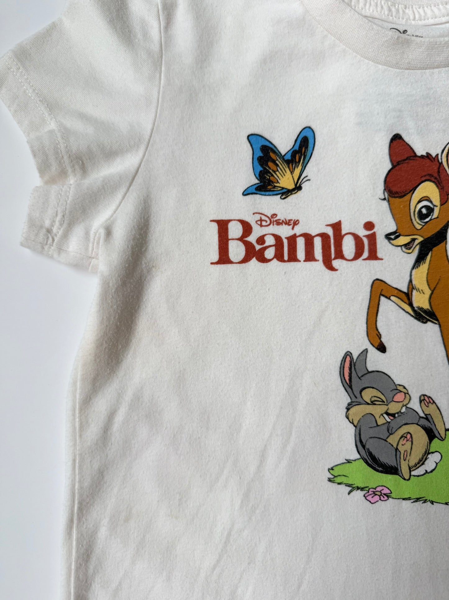 Disney Bambi White T-Shirt (7/8 Years)
