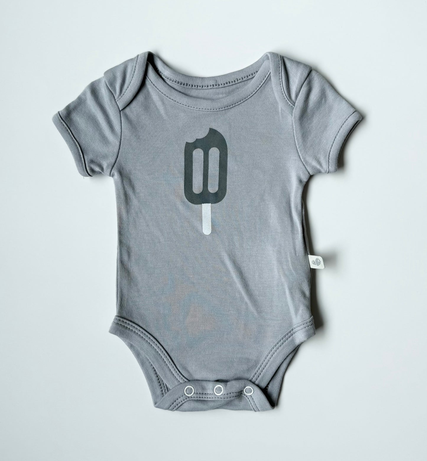 Perlim Pinpin Grey Popsicle Bodysuit (6 Months)